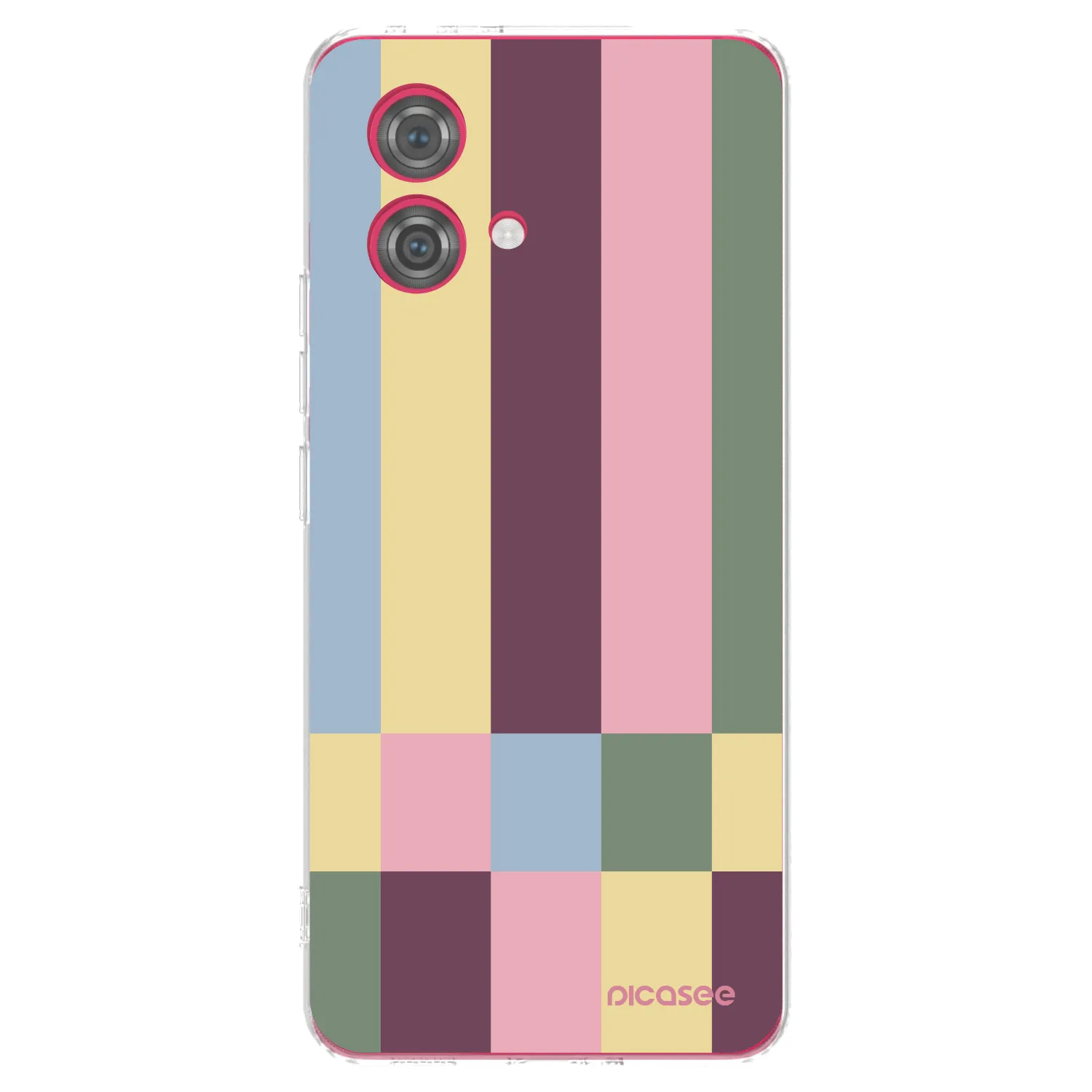 Picasee silikonowe przeźroczyste etui na Motorola Moto G84 5G - Lobby tiles
