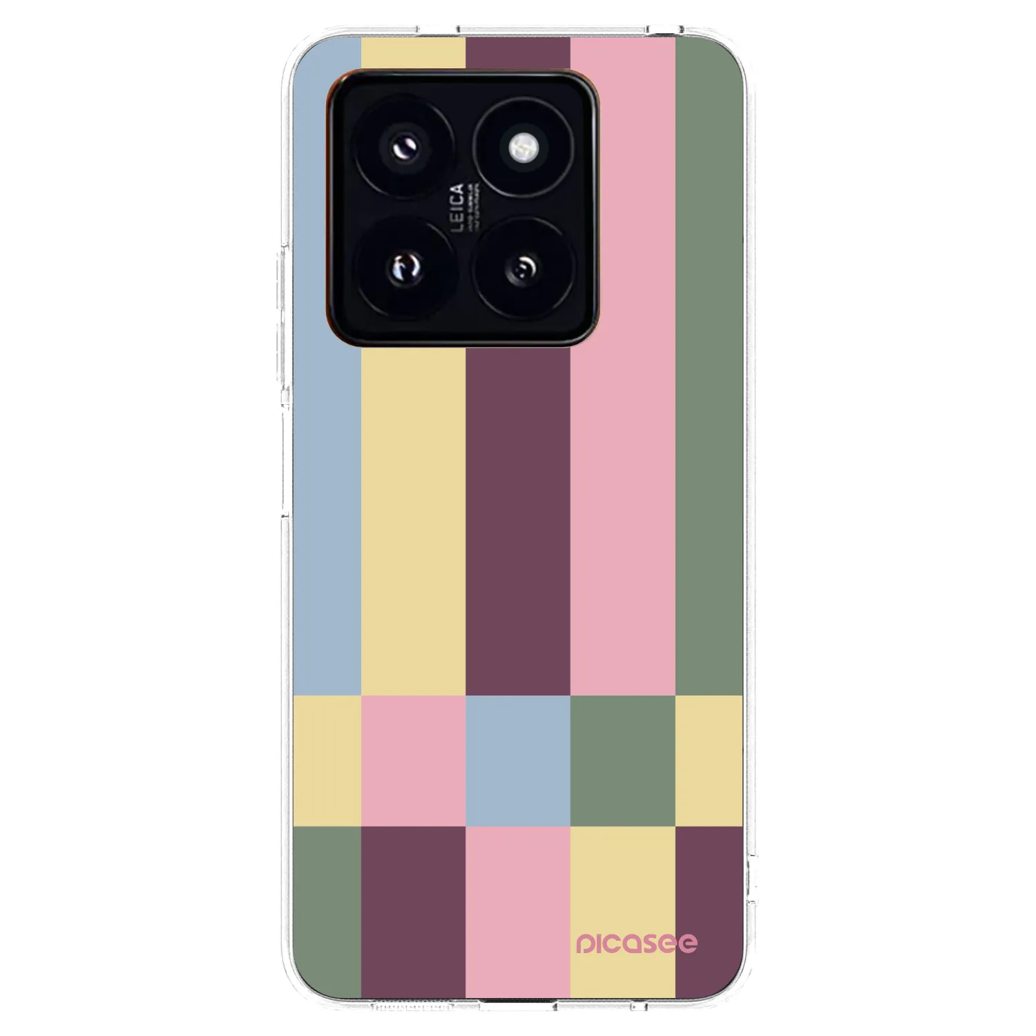 Picasee silikonowe przeźroczyste etui na Xiaomi 14 Pro - Lobby tiles