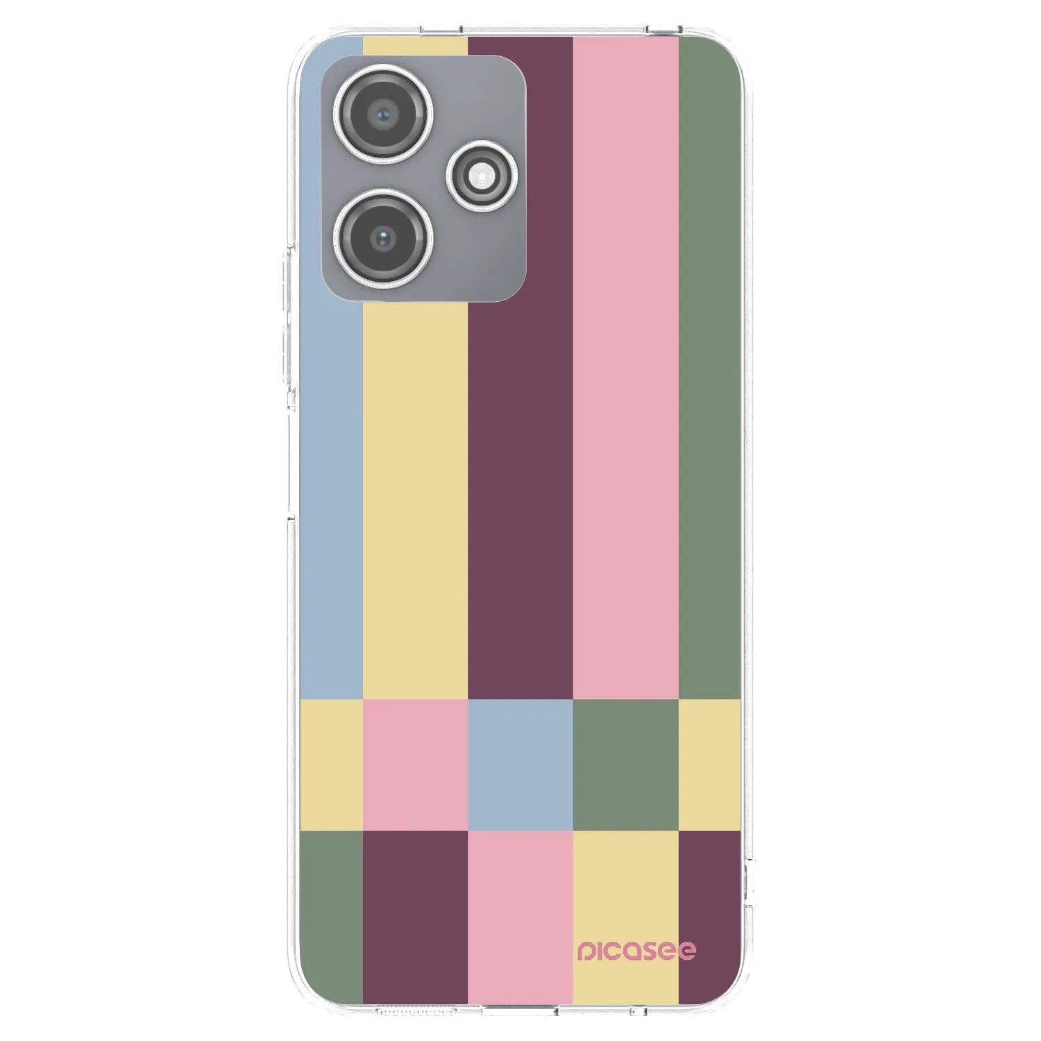 Picasee silikonowe przeźroczyste etui na Xiaomi Redmi 12 5G - Lobby tiles
