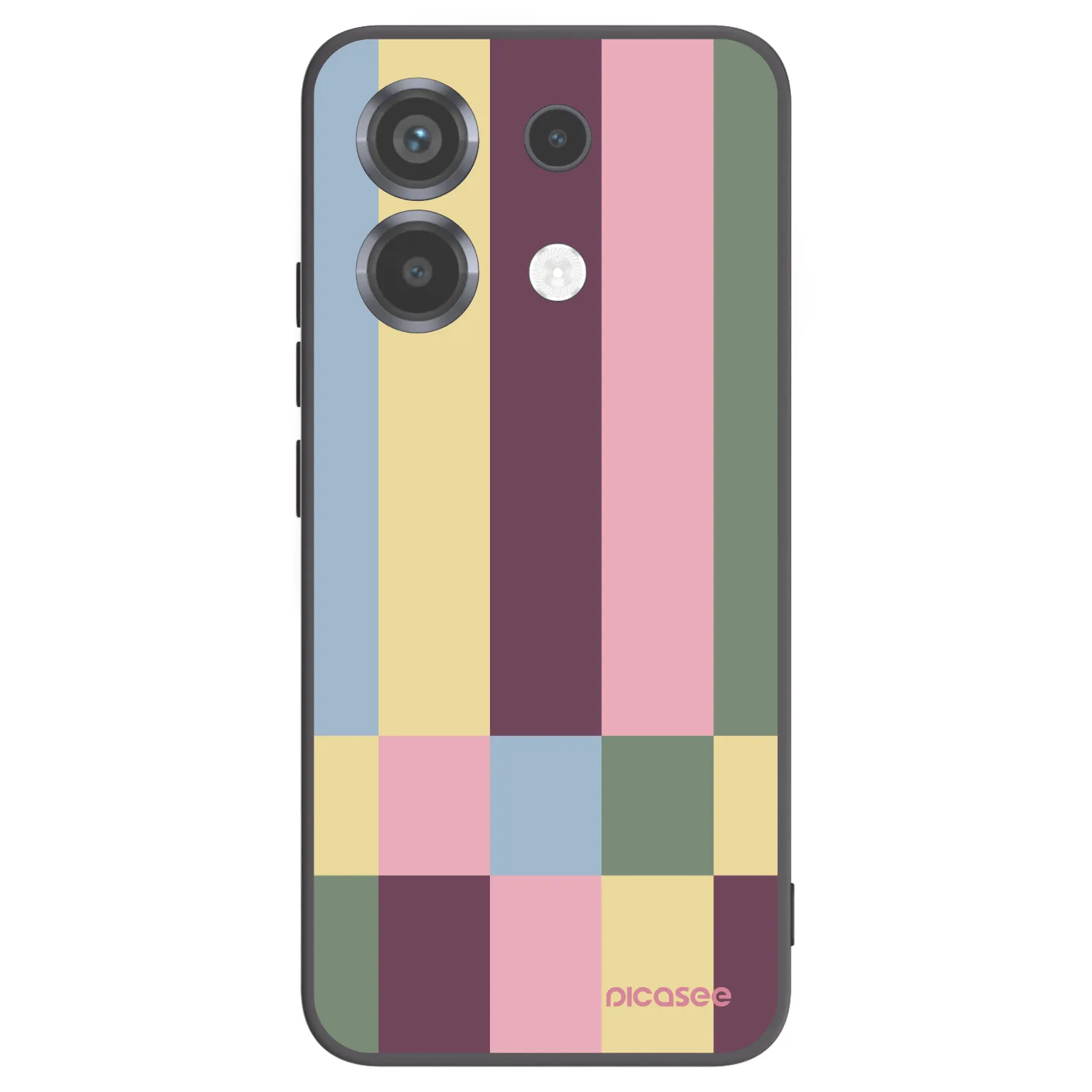 Picasee silikonowe czarne etui na Xiaomi Poco X6 - Lobby tiles
