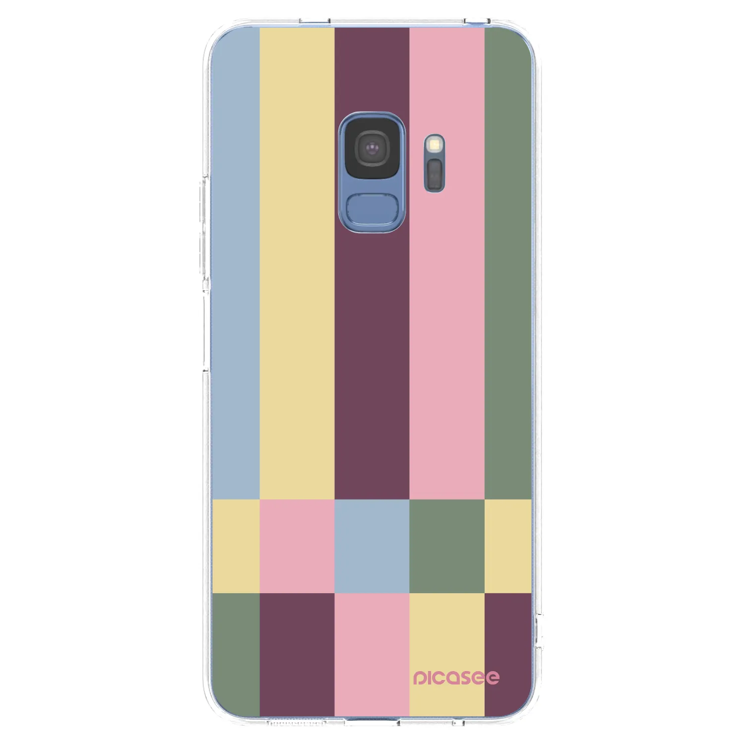 Picasee silikonowe przeźroczyste etui na Samsung Galaxy S9 G960F - Lobby tiles