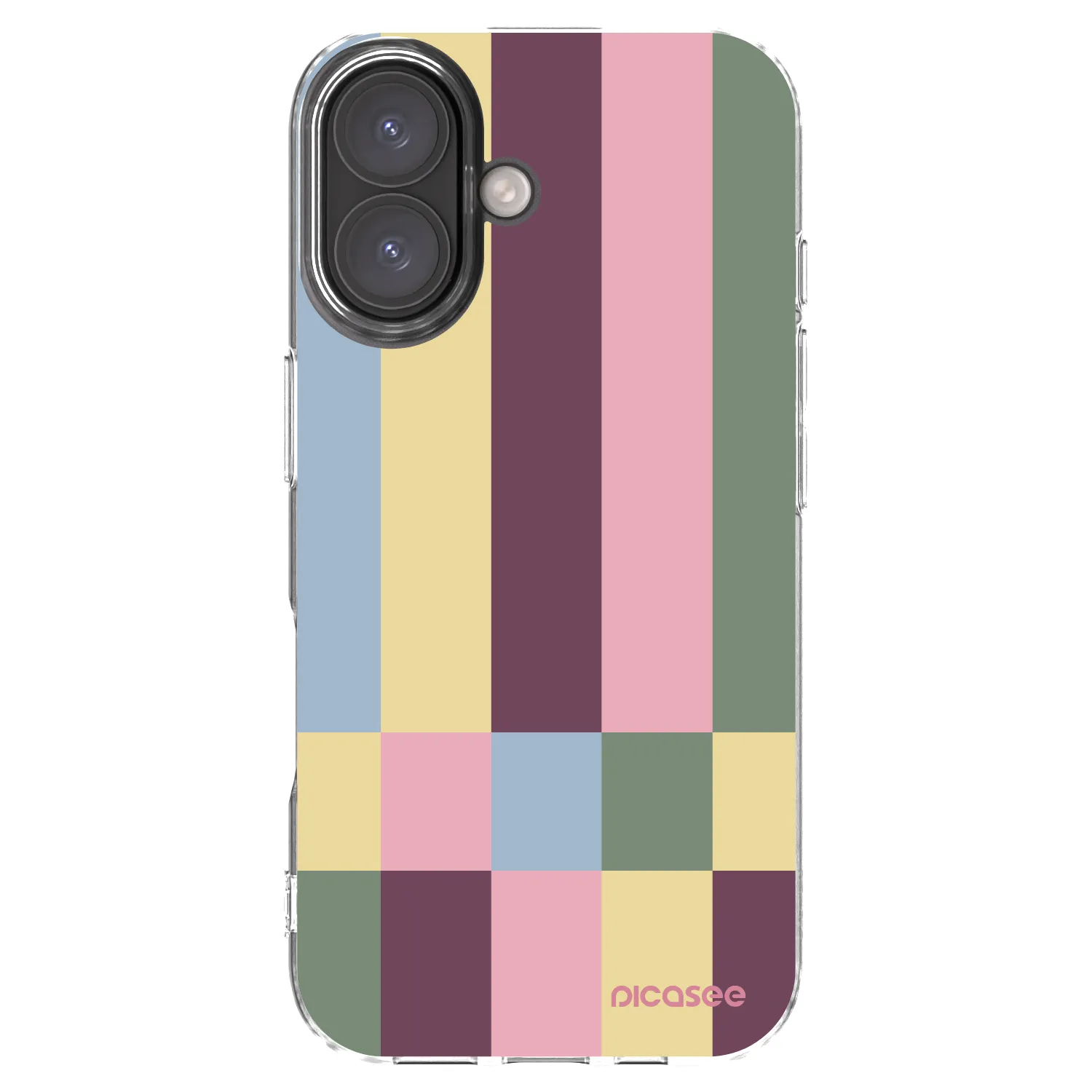 Picasee silikonowe przeźroczyste etui na Apple iPhone 16 - Lobby tiles