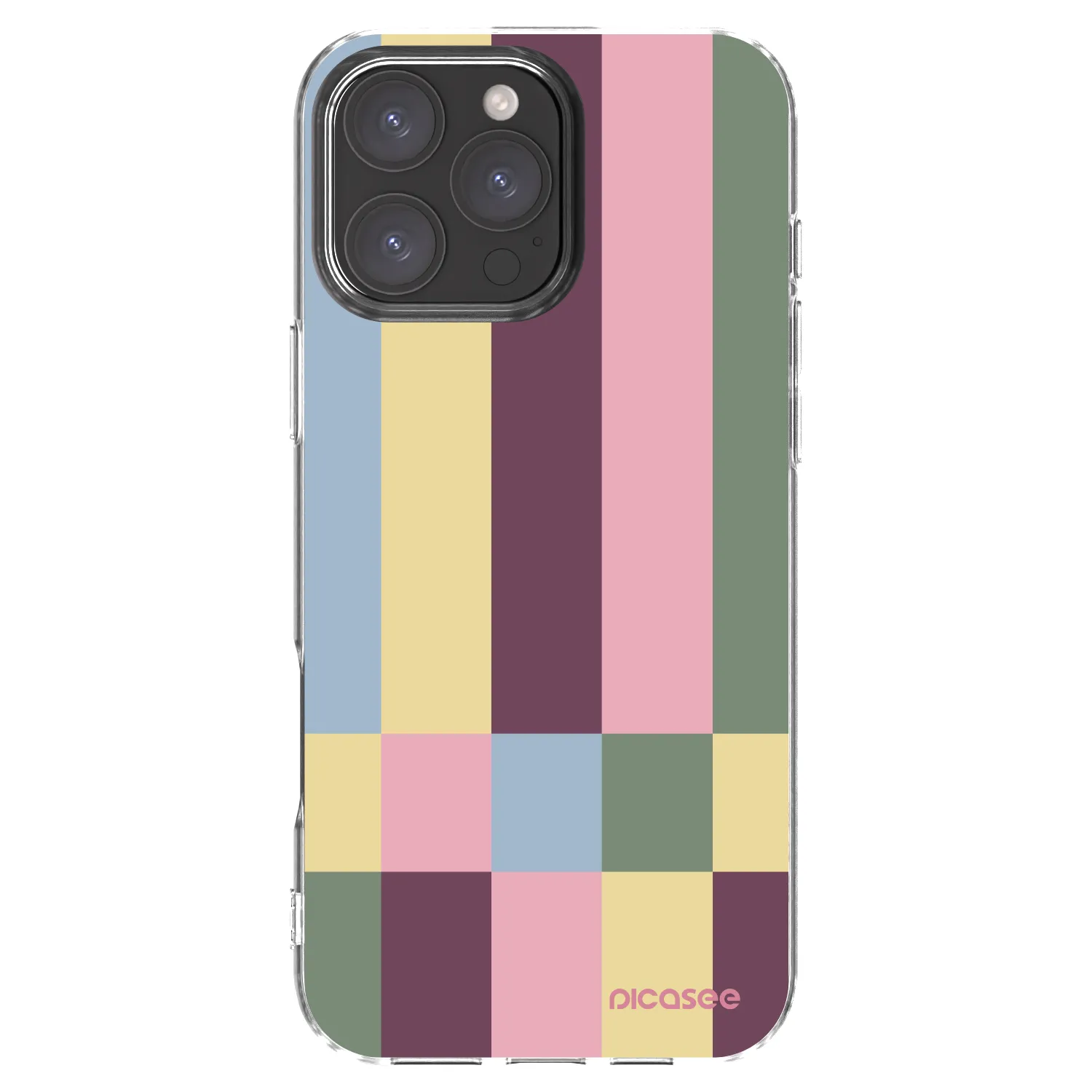 Picasee silikonowe przeźroczyste etui na Apple iPhone 16 Pro Max - Lobby tiles