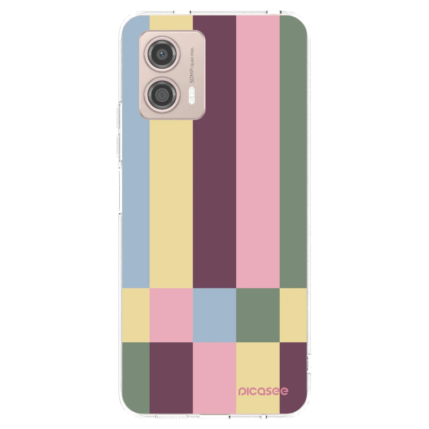 Picasee silikonowe przeźroczyste etui na Motorola Moto G53 5G - Lobby tiles