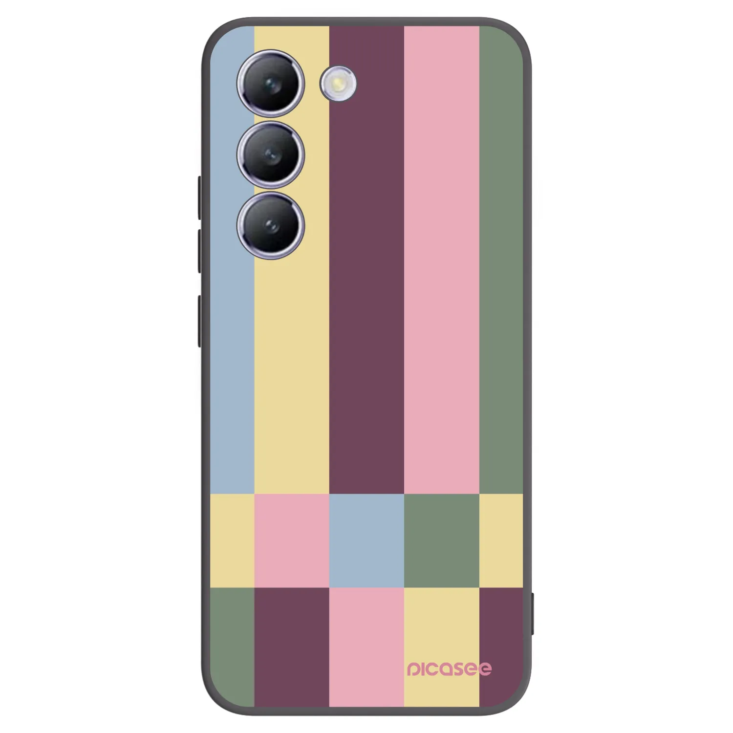 Picasee silikonowe czarne etui na Vivo V40 SE 5G - Lobby tiles
