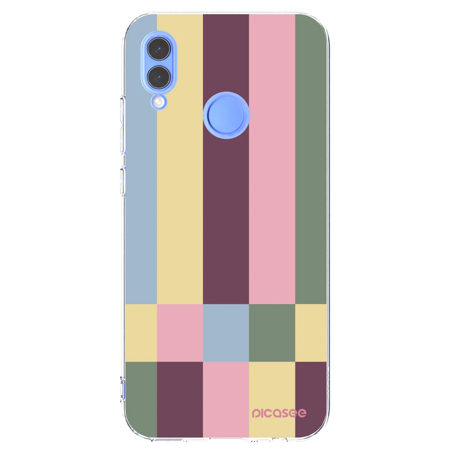 Picasee silikonowe przeźroczyste etui na Honor 10 Lite - Lobby tiles