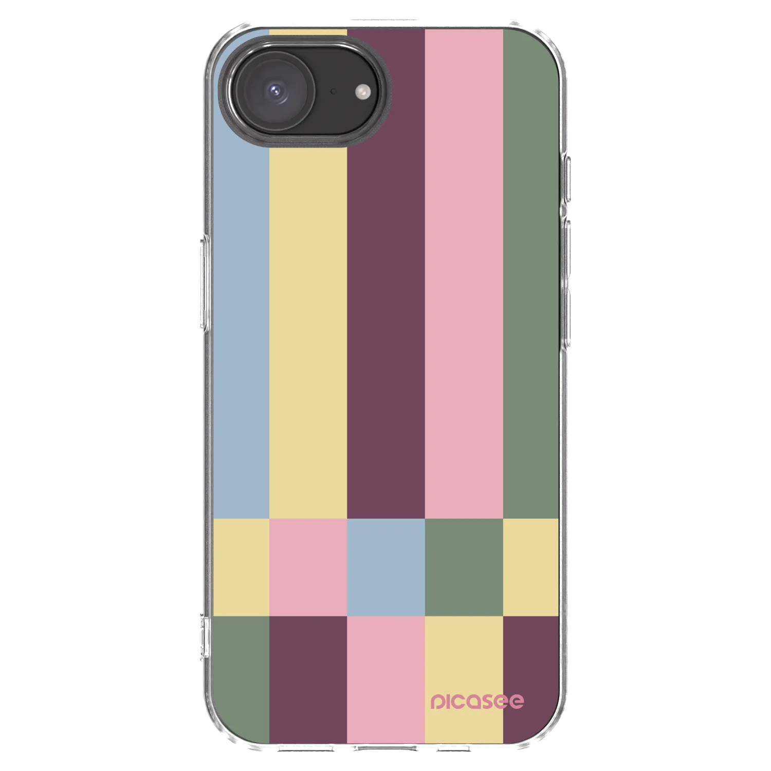 Picasee silikonowe przeźroczyste etui na Apple iPhone 16e - Lobby tiles
