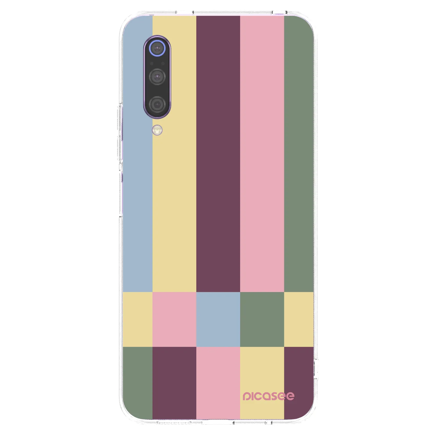 Picasee silikonowe przeźroczyste etui na Xiaomi Mi 9 - Lobby tiles