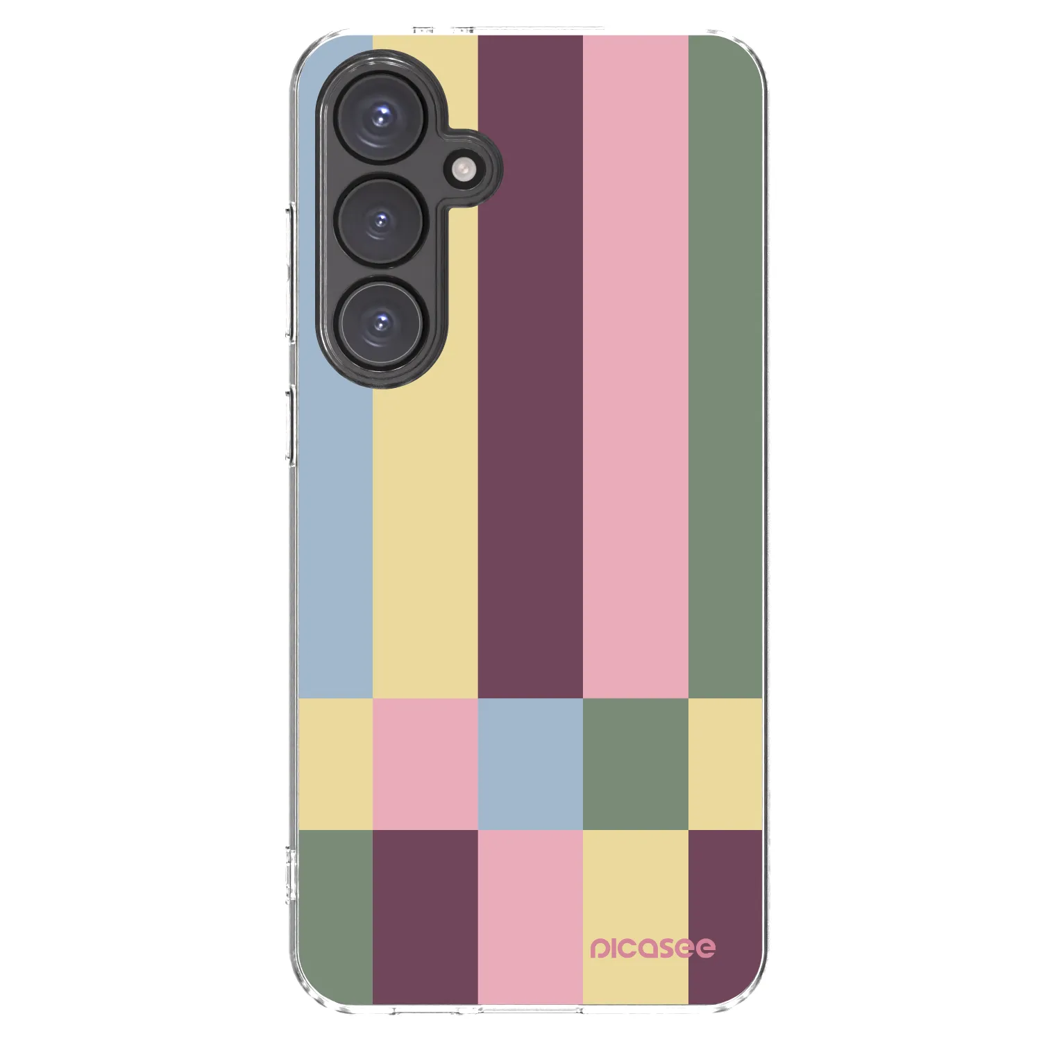 Picasee silikonowe przeźroczyste etui na Samsung Galaxy S24 FE S721B - Lobby tiles