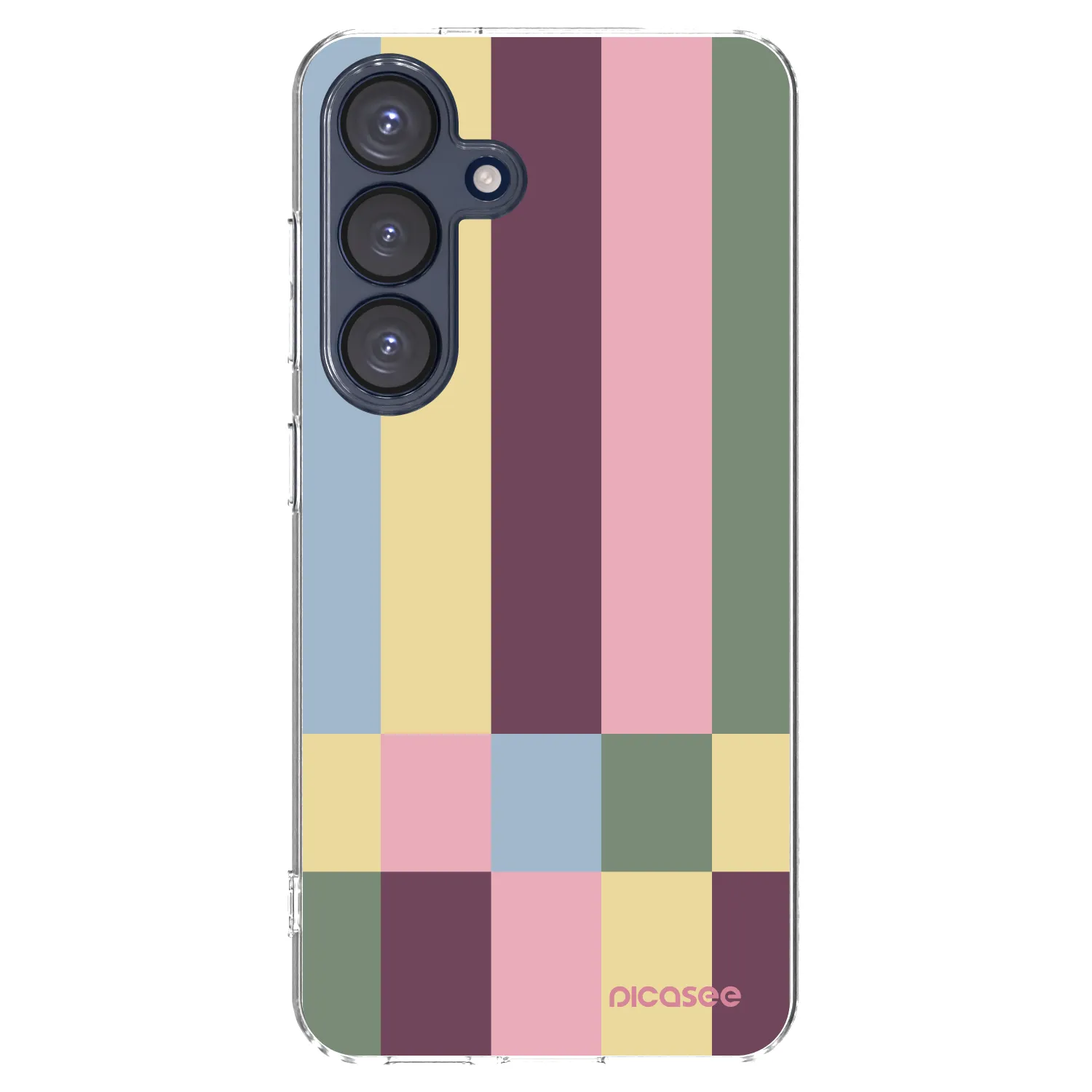 Picasee silikonowe przeźroczyste etui na Samsung Galaxy S25 5G - Lobby tiles