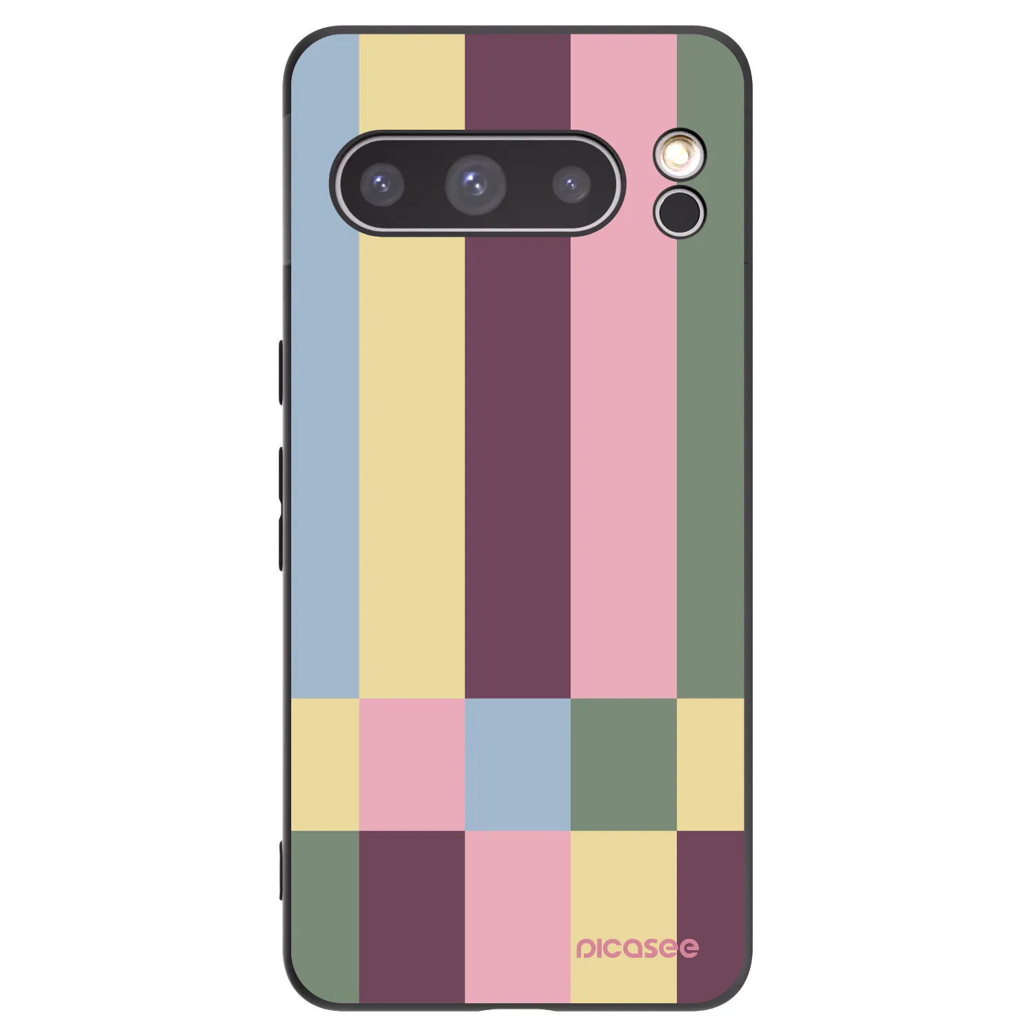 Picasee silikonowe czarne etui na Google Pixel 8 Pro - Lobby tiles
