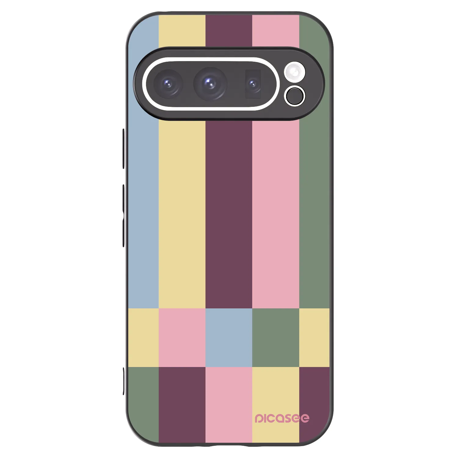 Picasee silikonowe czarne etui na Google Pixel 9 Pro - Lobby tiles