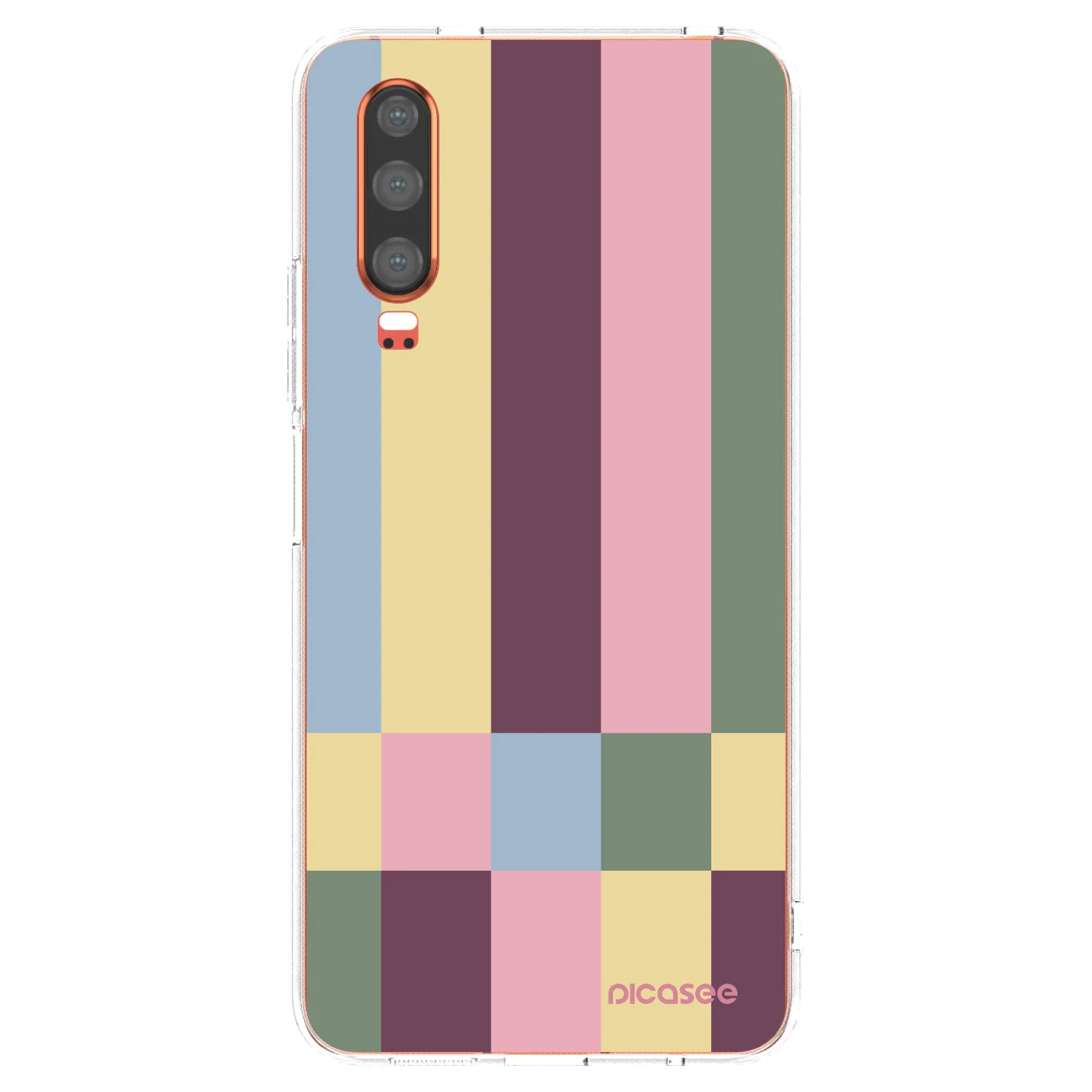 Picasee silikonowe przeźroczyste etui na Huawei P30 - Lobby tiles