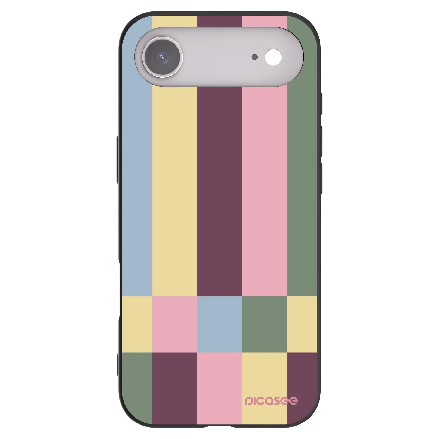 Picasee silikonowe czarne etui na Apple iPhone Air - Lobby tiles