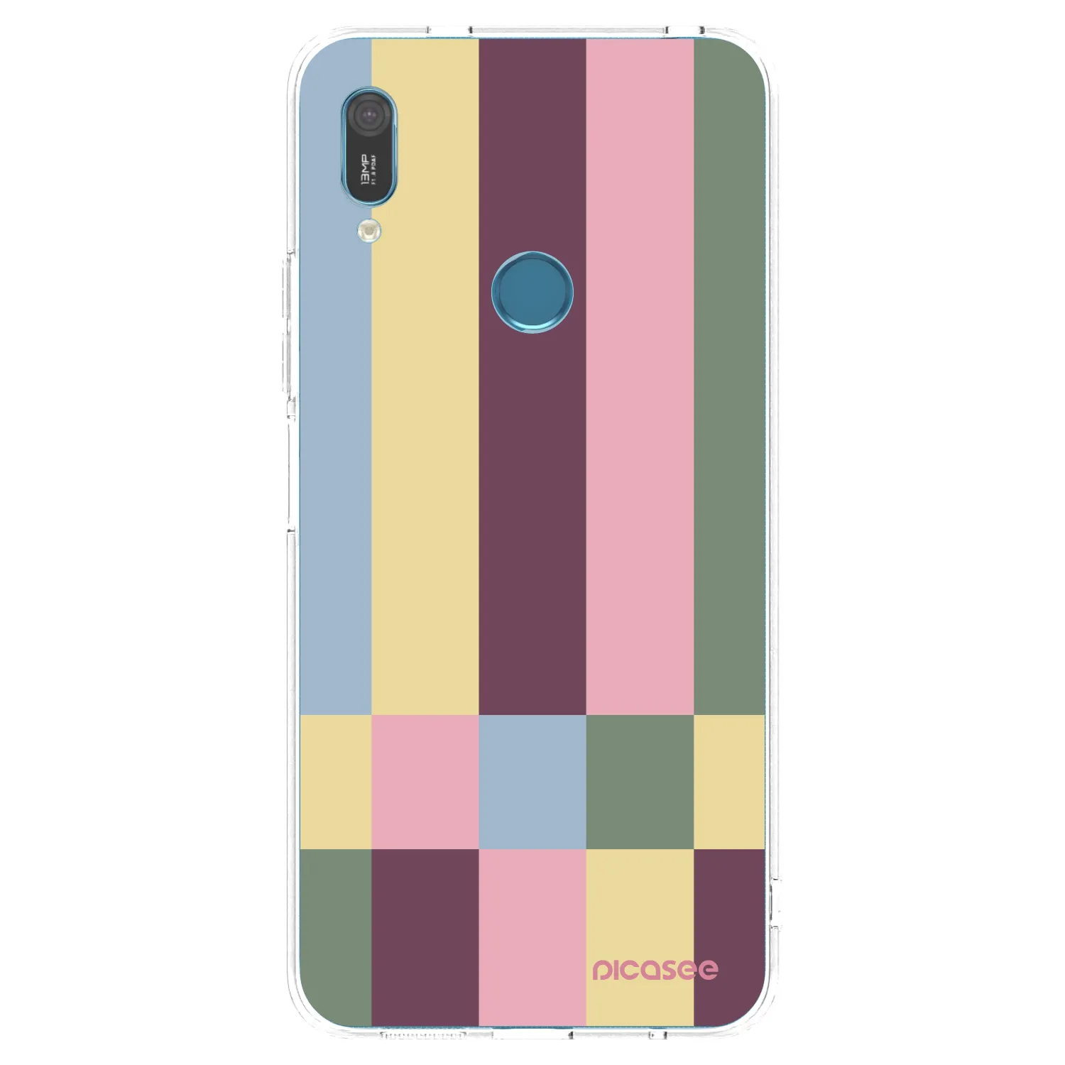 Picasee silikonowe przeźroczyste etui na Huawei Y6 2019 - Lobby tiles