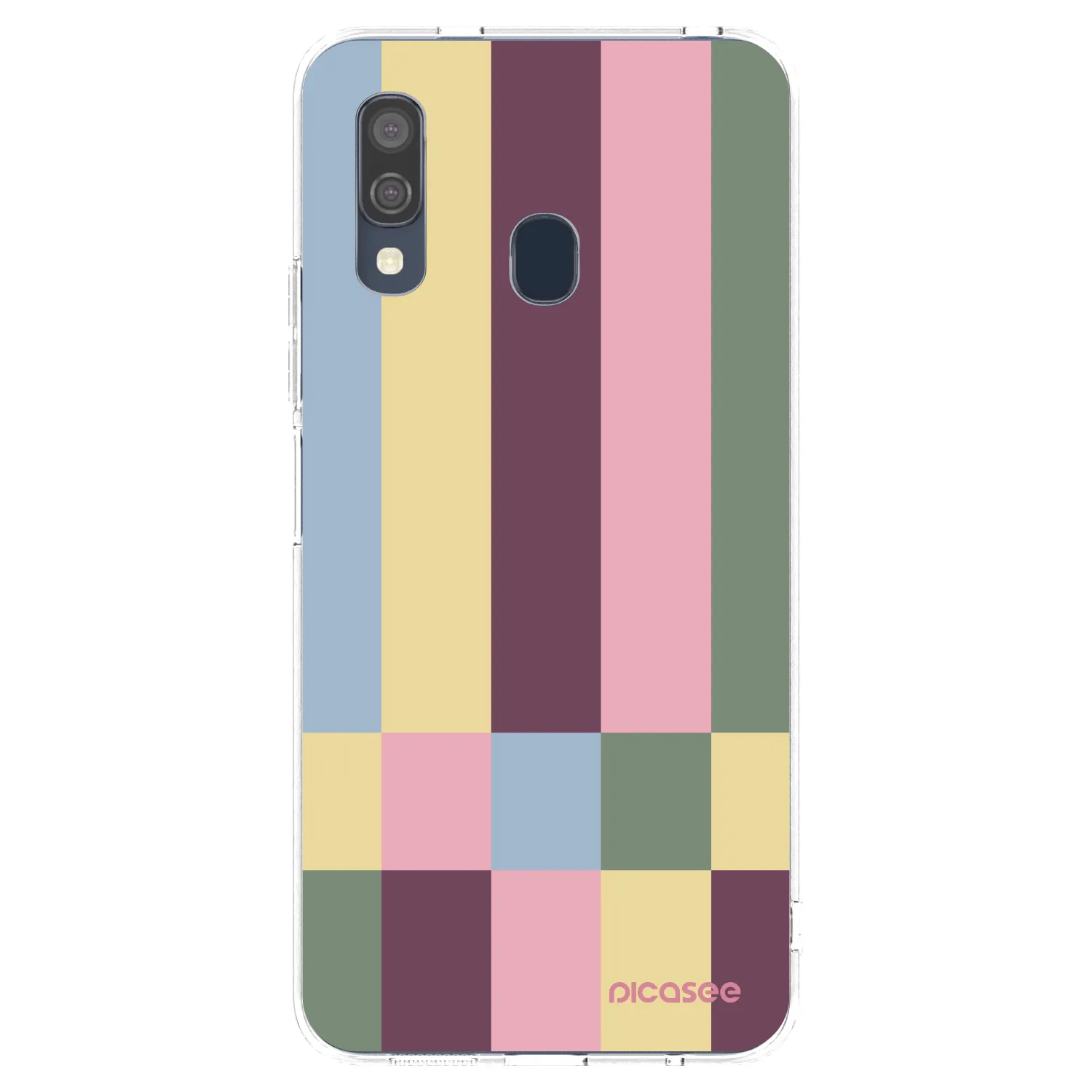 Picasee silikonowe przeźroczyste etui na Samsung Galaxy A40 A405F - Lobby tiles
