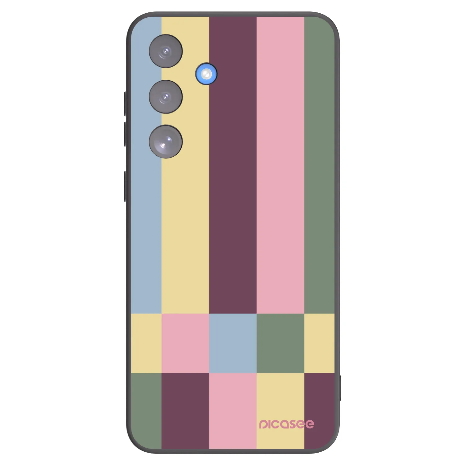 Picasee silikonowe czarne etui na Samsung Galaxy S25 FE 5G - Lobby tiles