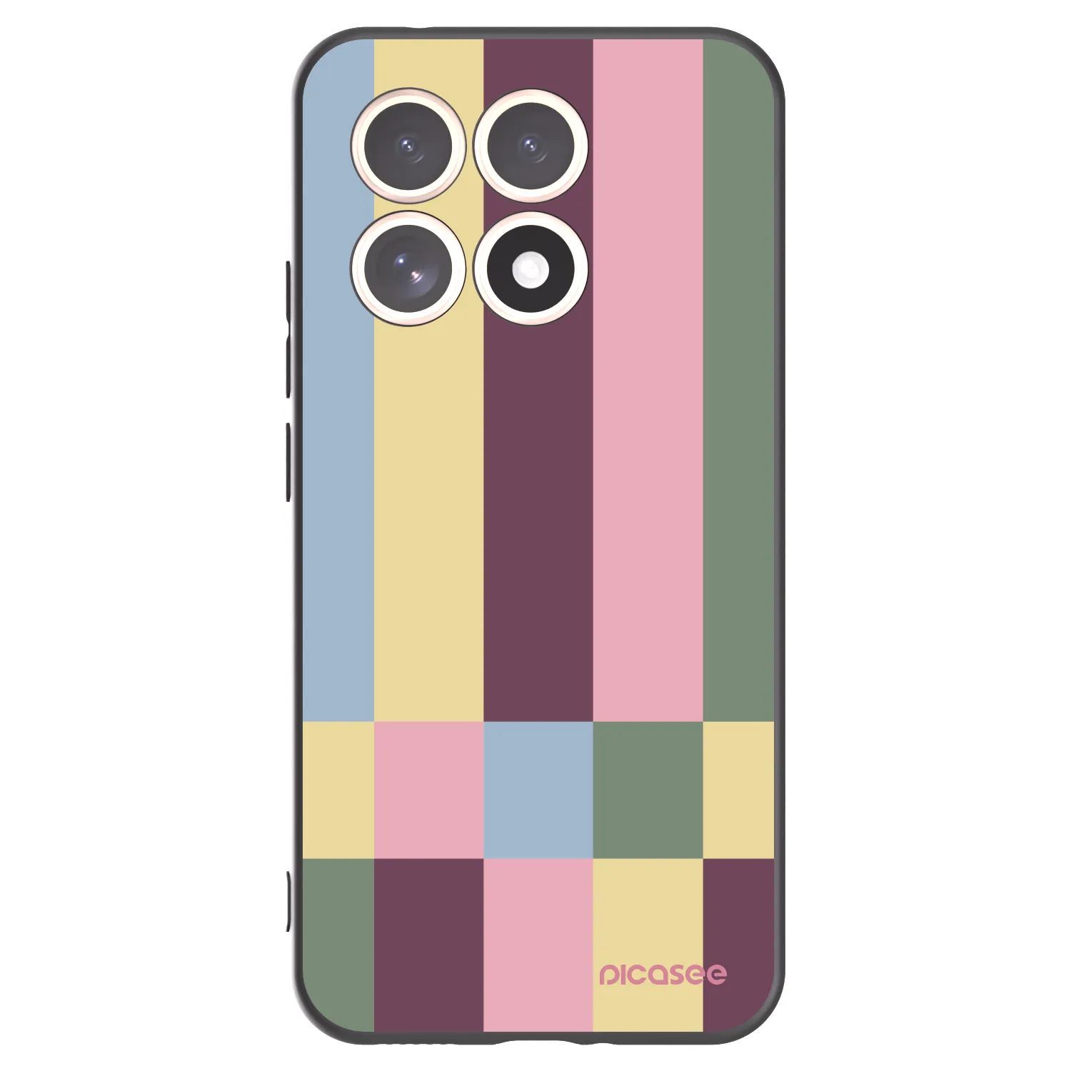 Picasee silikonowe czarne etui na Xiaomi 15T - Lobby tiles