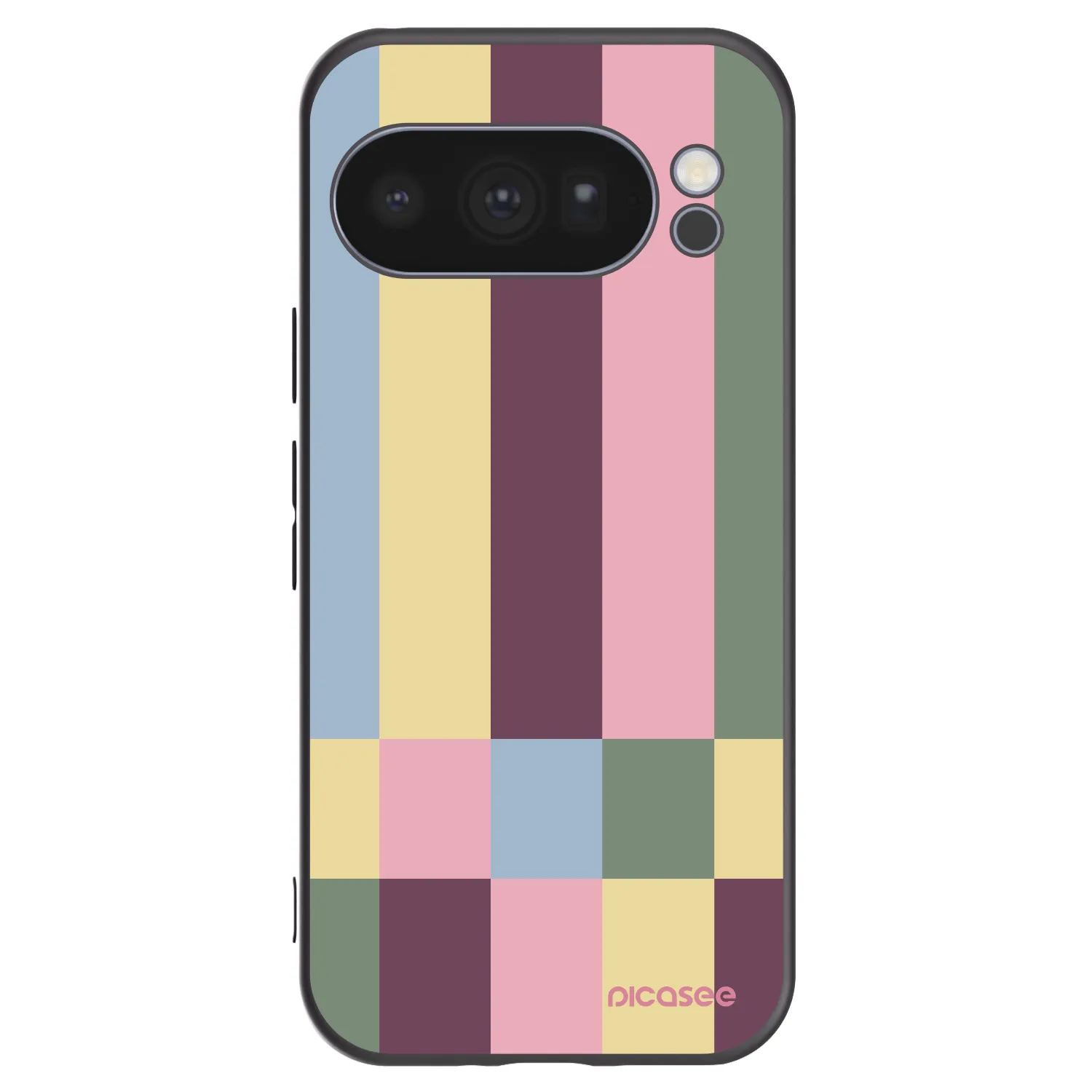 Picasee silikonowe czarne etui na Google Pixel 10 Pro - Lobby tiles