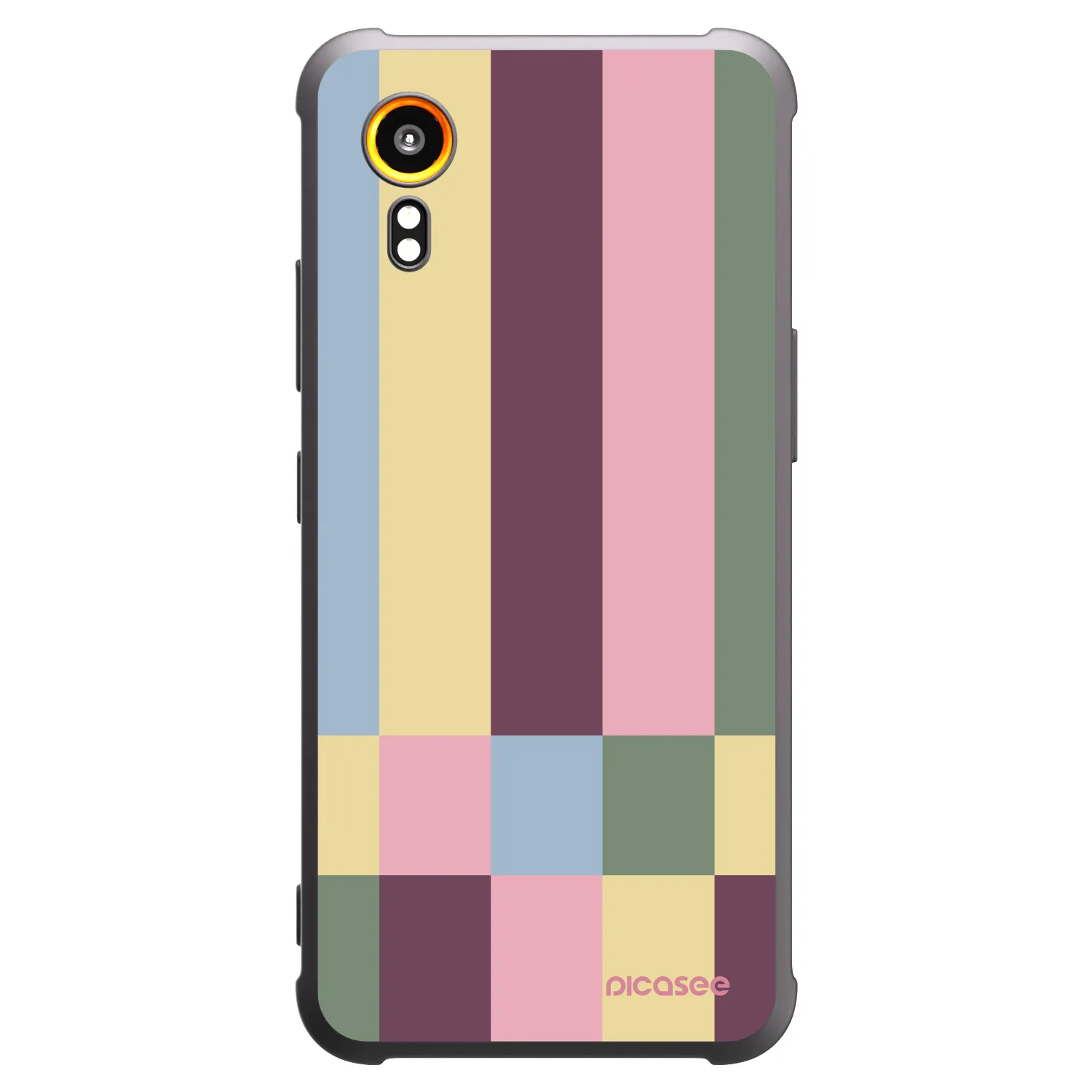 Picasee silikonowe czarne etui na Samsung Galaxy Xcover 7 - Lobby tiles