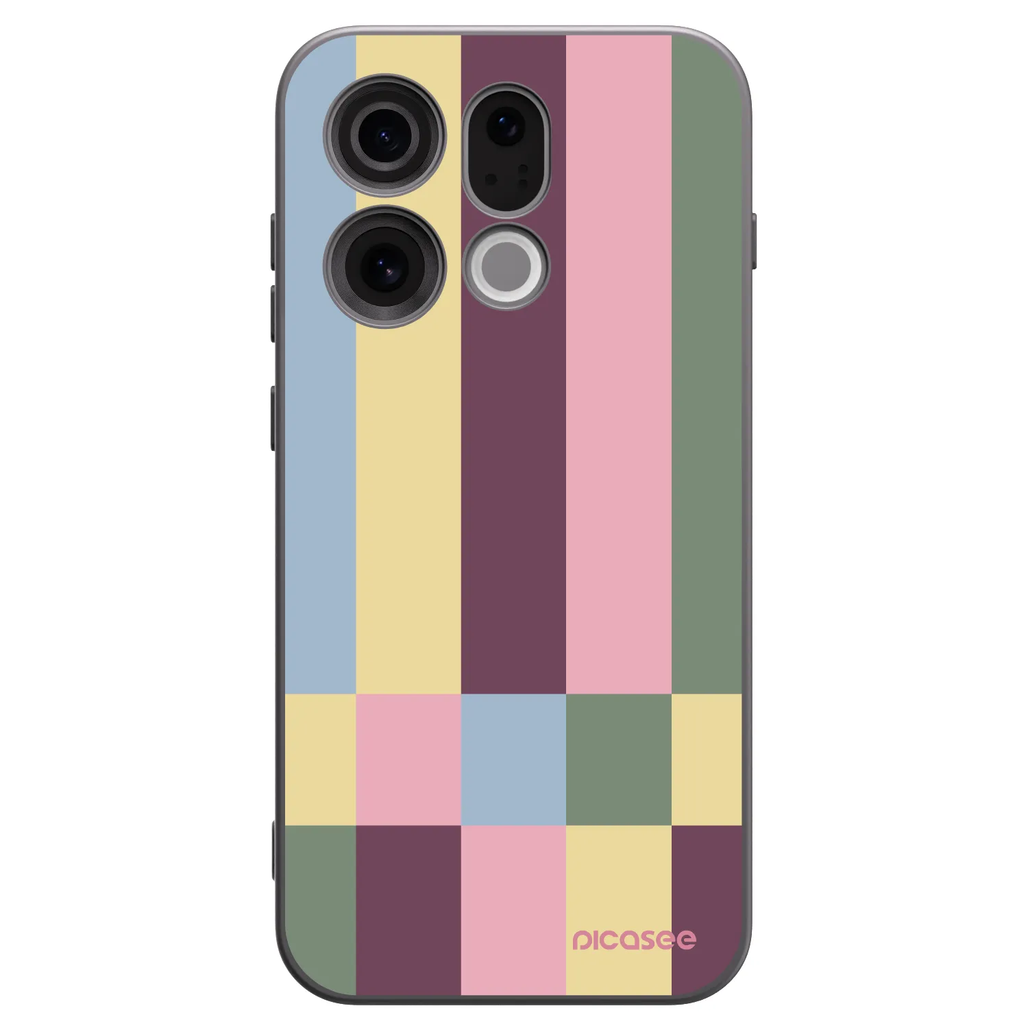 Picasee silikonowe czarne etui na OPPO Find X9 - Lobby tiles
