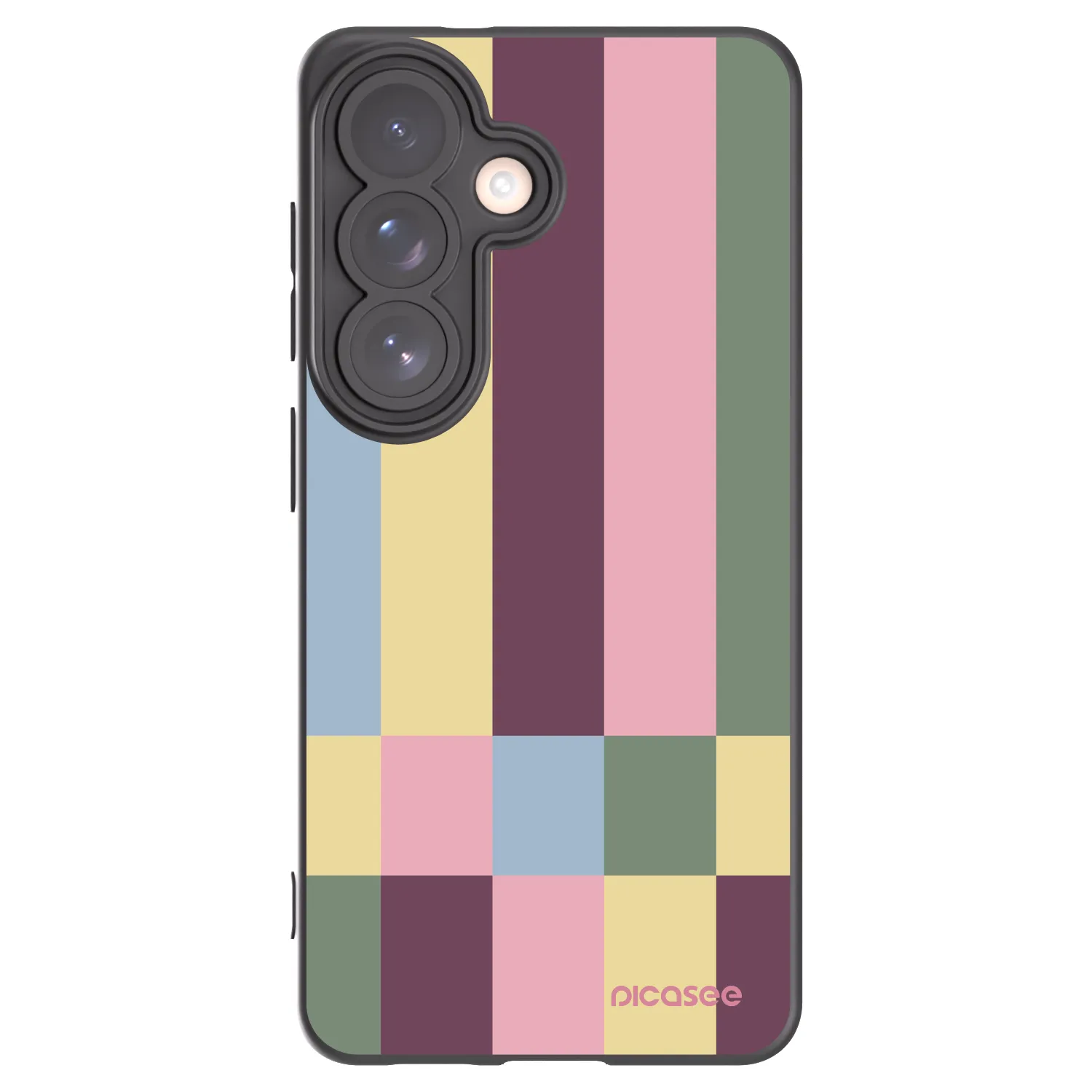 Picasee silikonowe czarne etui na Samsung Galaxy S26 - Lobby tiles