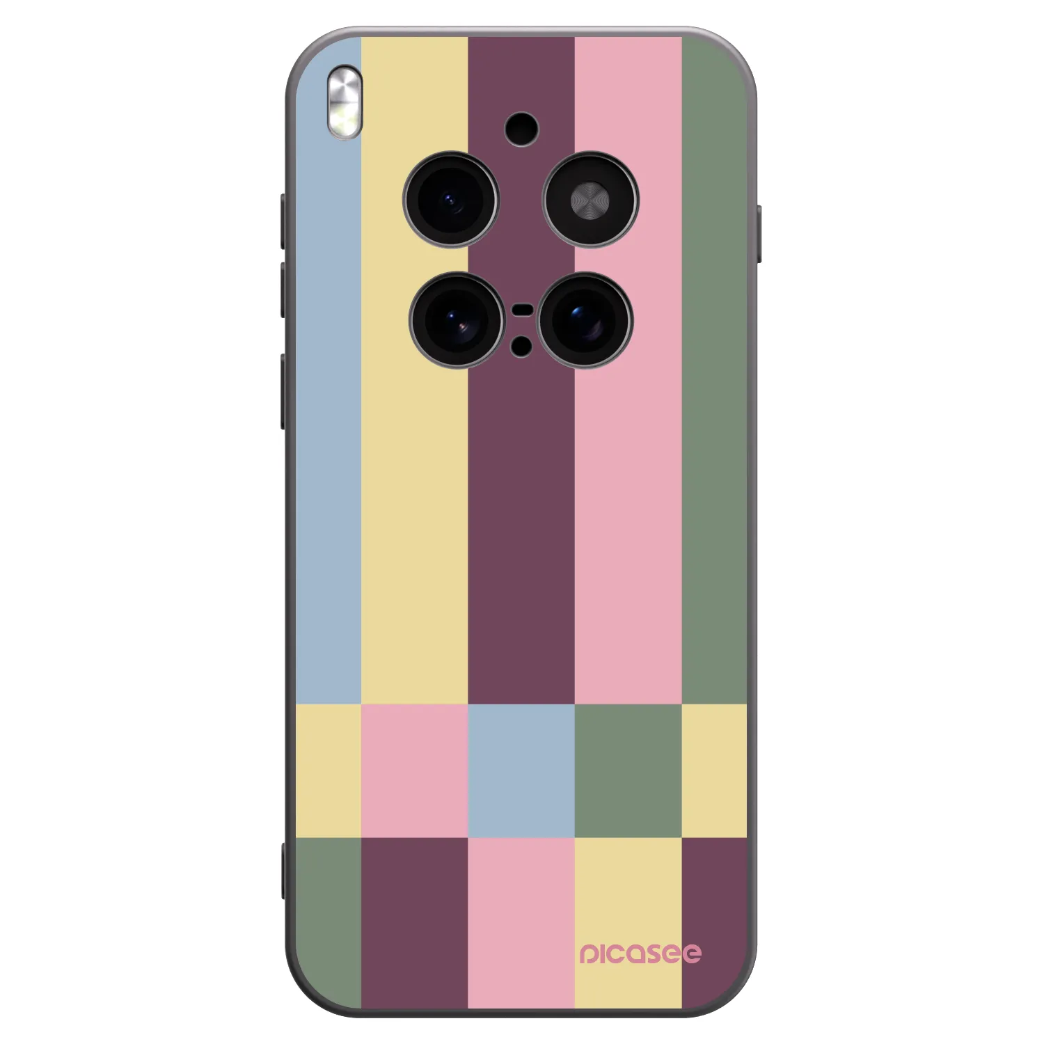 Picasee silikonowe czarne etui na Vivo X300 Pro - Lobby tiles