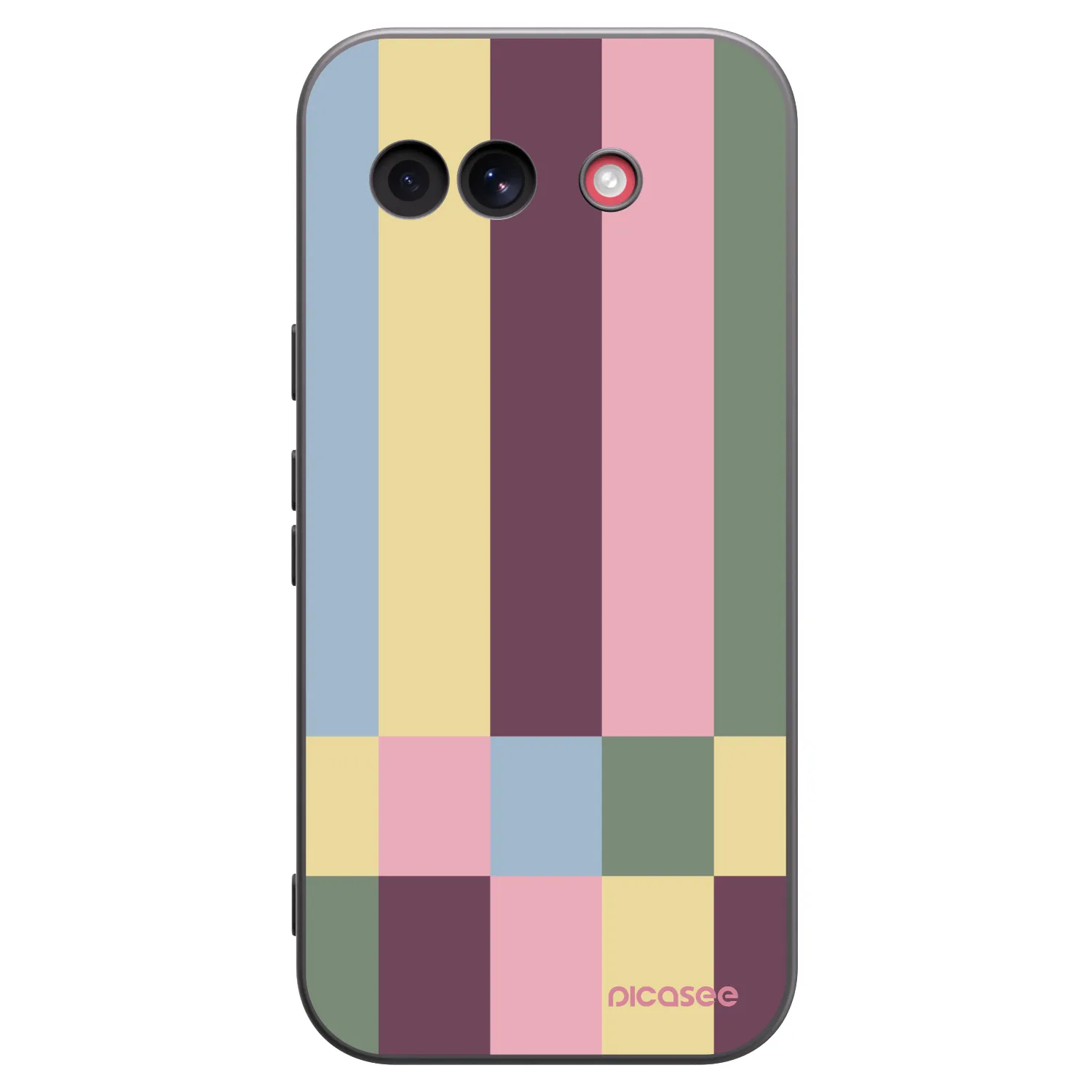 Picasee silikonowe czarne etui na Google Pixel 10a - Lobby tiles