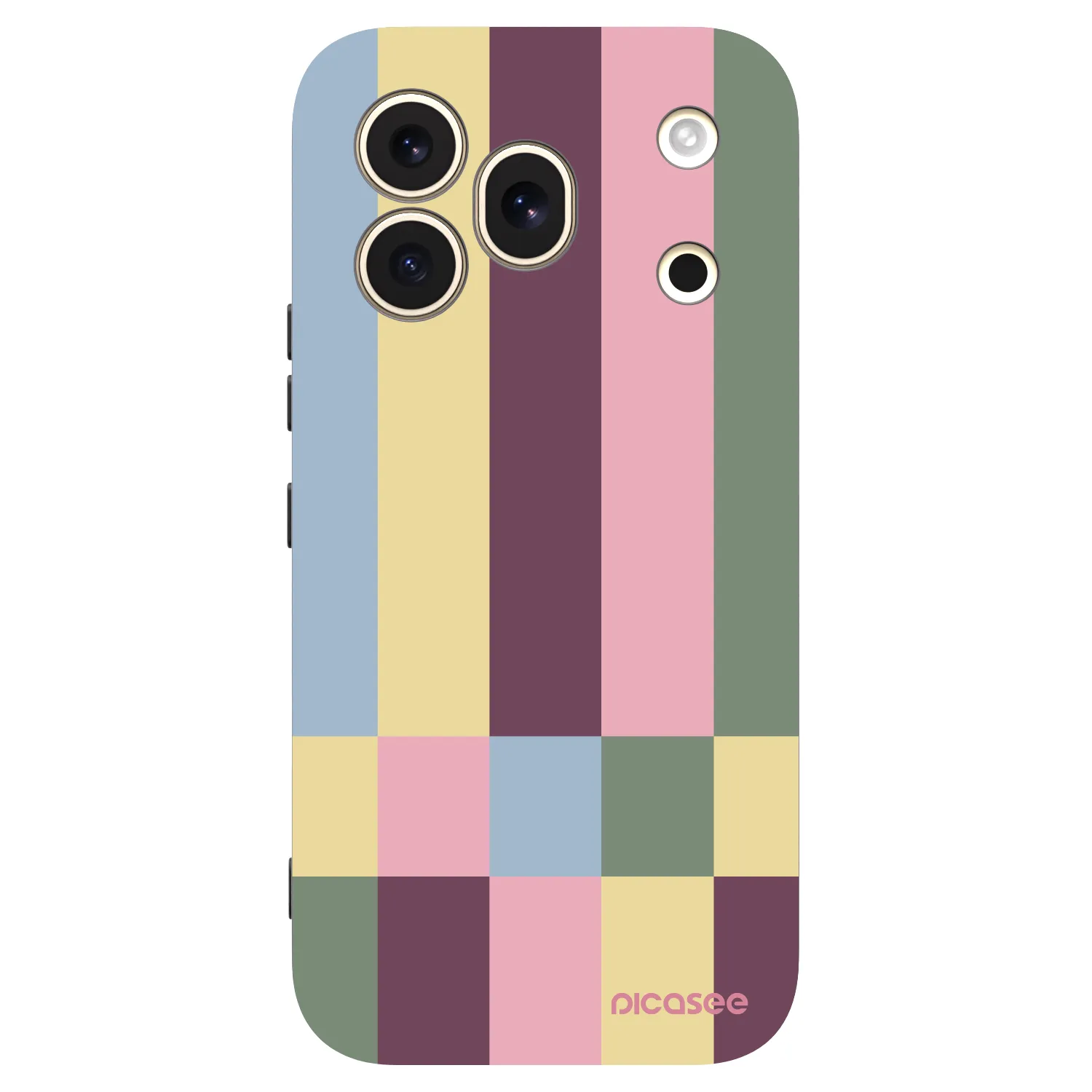 Picasee silikonowe czarne etui na Honor 600 Pro - Lobby tiles