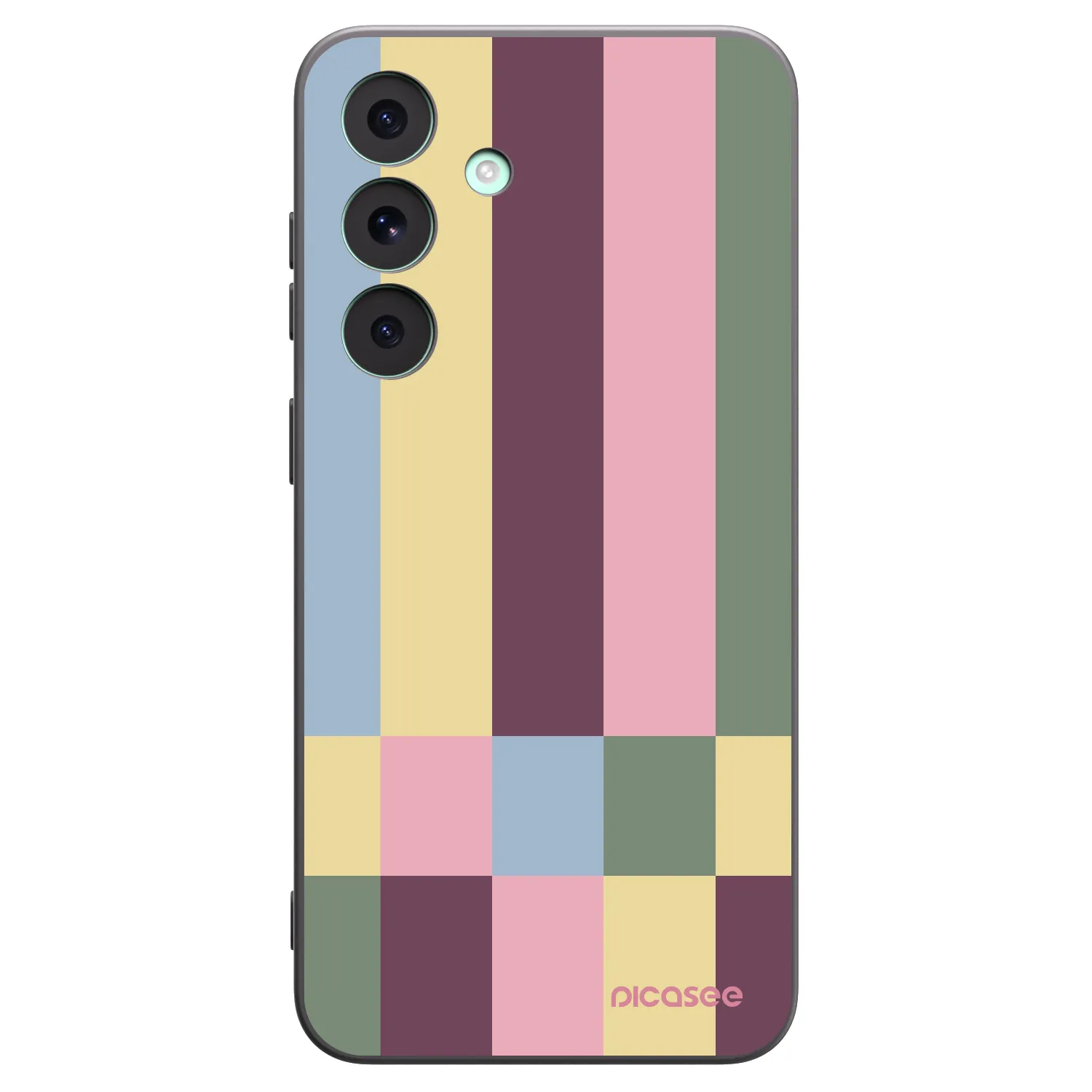 Picasee silikonowe czarne etui na Samsung Galaxy S26 FE - Lobby tiles