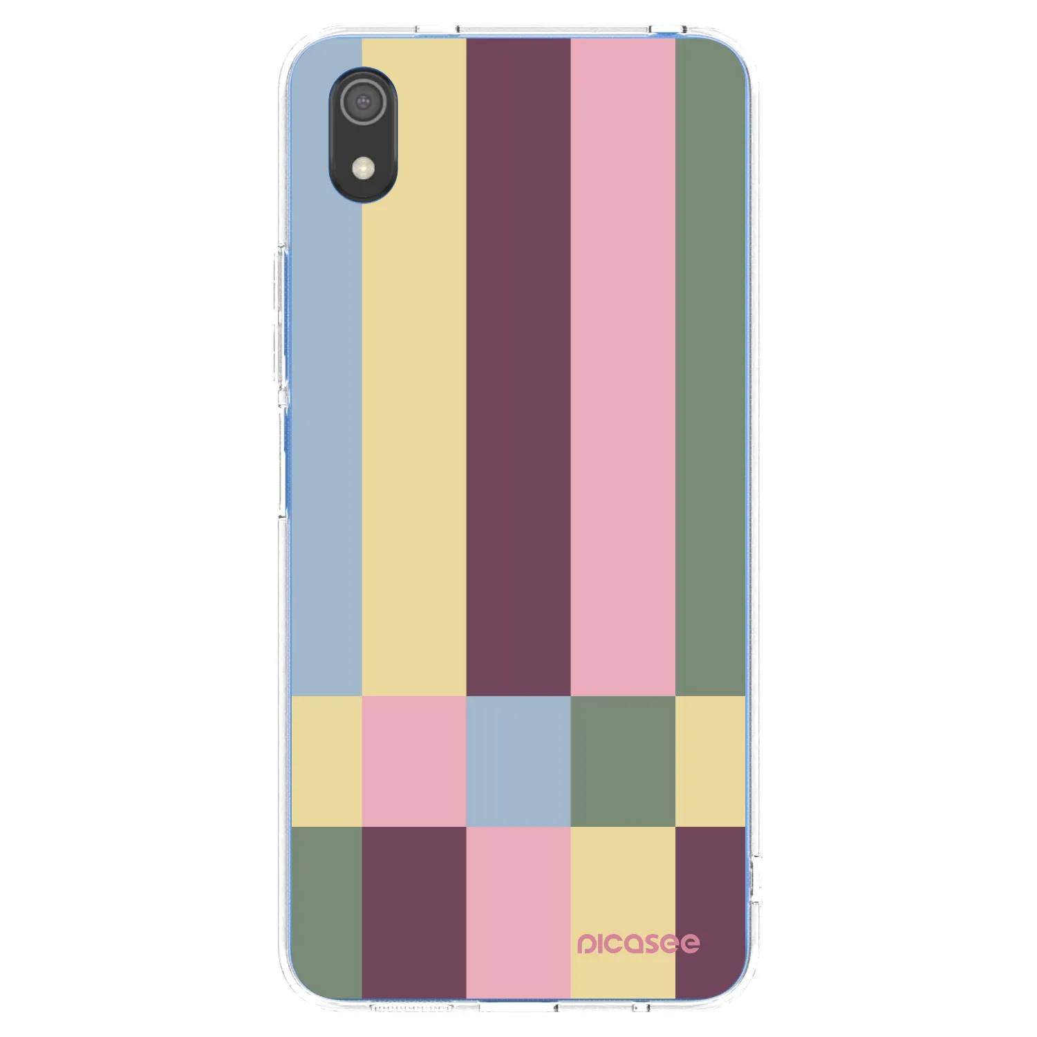 Picasee silikonowe przeźroczyste etui na Xiaomi Redmi 7A - Lobby tiles