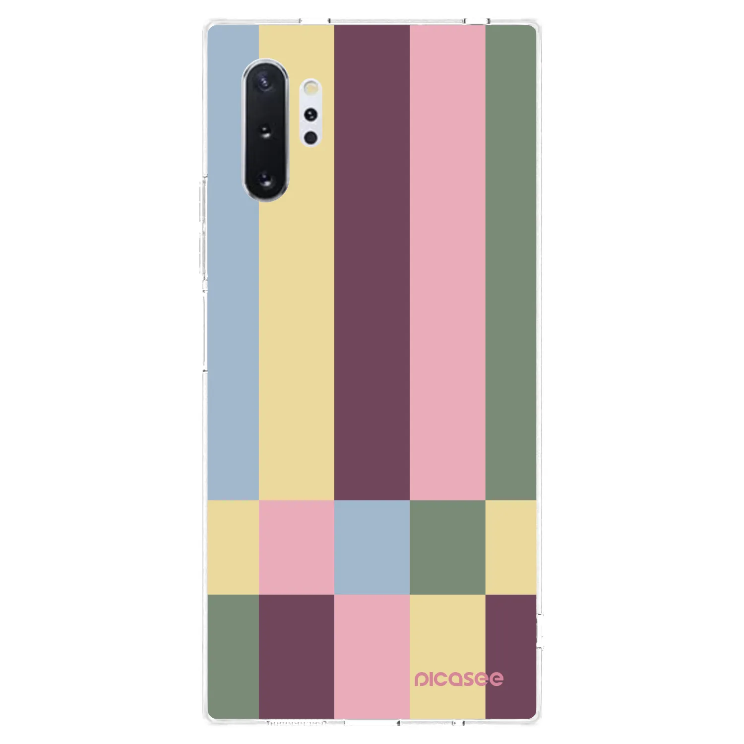Picasee silikonowe przeźroczyste etui na Samsung Galaxy Note 10+ N975F - Lobby tiles