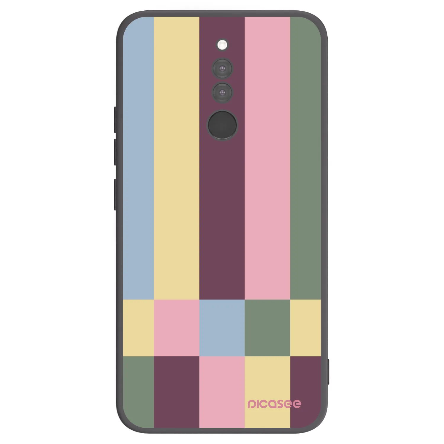 Picasee silikonowe czarne etui na Xiaomi Redmi 8 - Lobby tiles