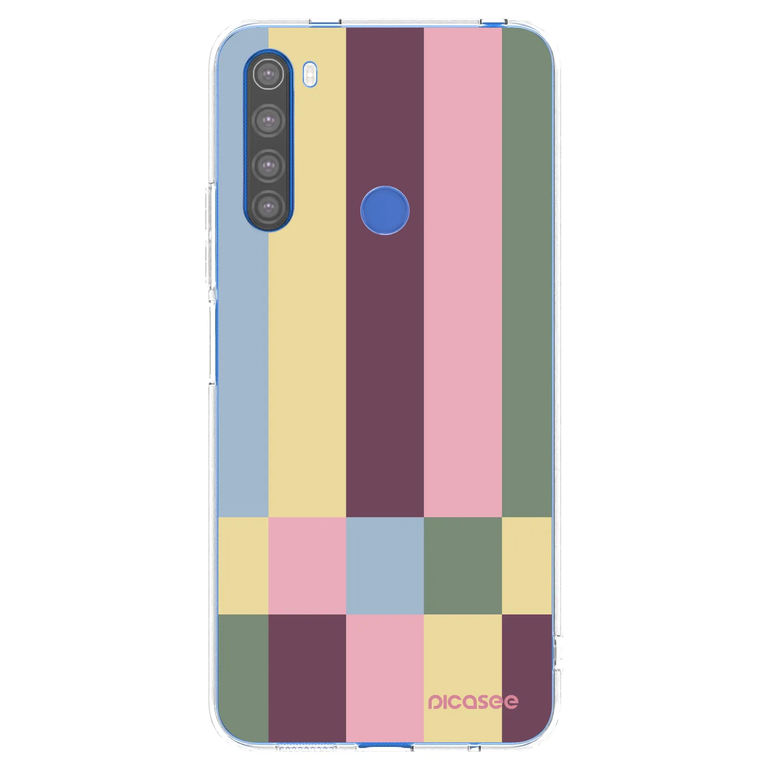 Picasee silikonowe przeźroczyste etui na Xiaomi Redmi Note 8T - Lobby tiles