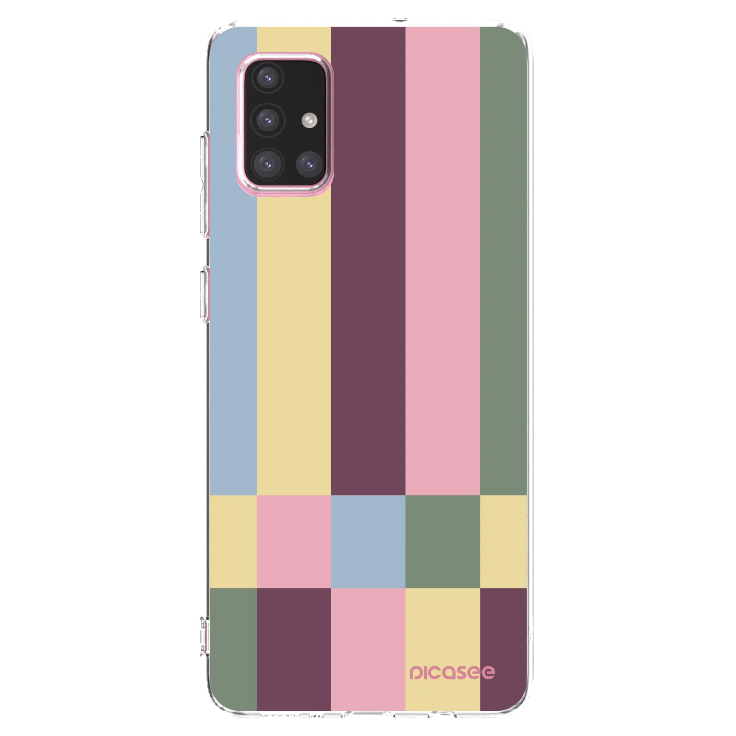 Picasee silikonowe przeźroczyste etui na Samsung Galaxy A71 A715F - Lobby tiles