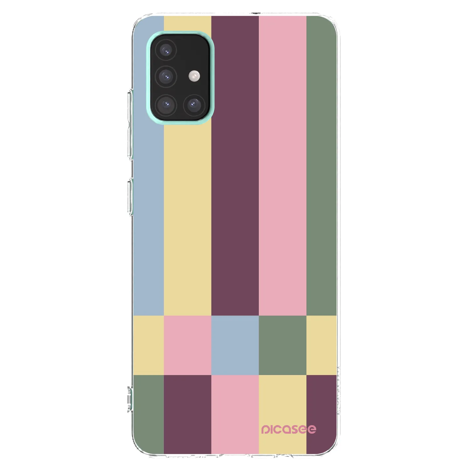 Picasee silikonowe przeźroczyste etui na Samsung Galaxy A51 A515F - Lobby tiles