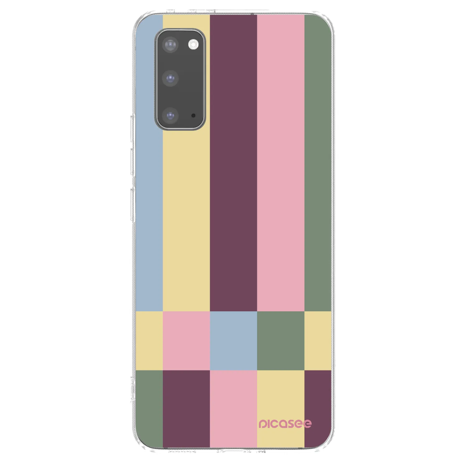 Picasee silikonowe przeźroczyste etui na Samsung Galaxy S20 G980F - Lobby tiles