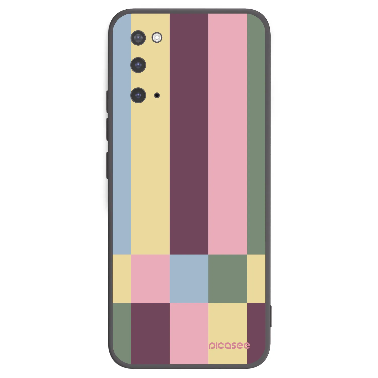 Picasee silikonowe czarne etui na Samsung Galaxy S20 G980F - Lobby tiles