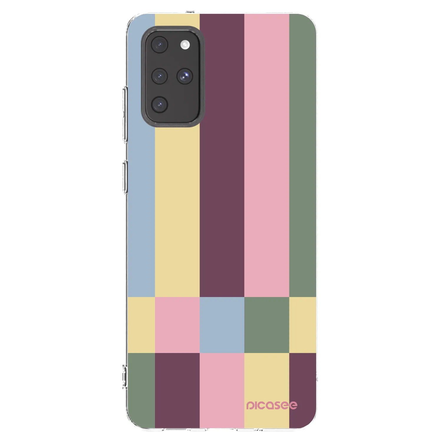 Picasee silikonowe przeźroczyste etui na Samsung Galaxy S20+ G985F - Lobby tiles