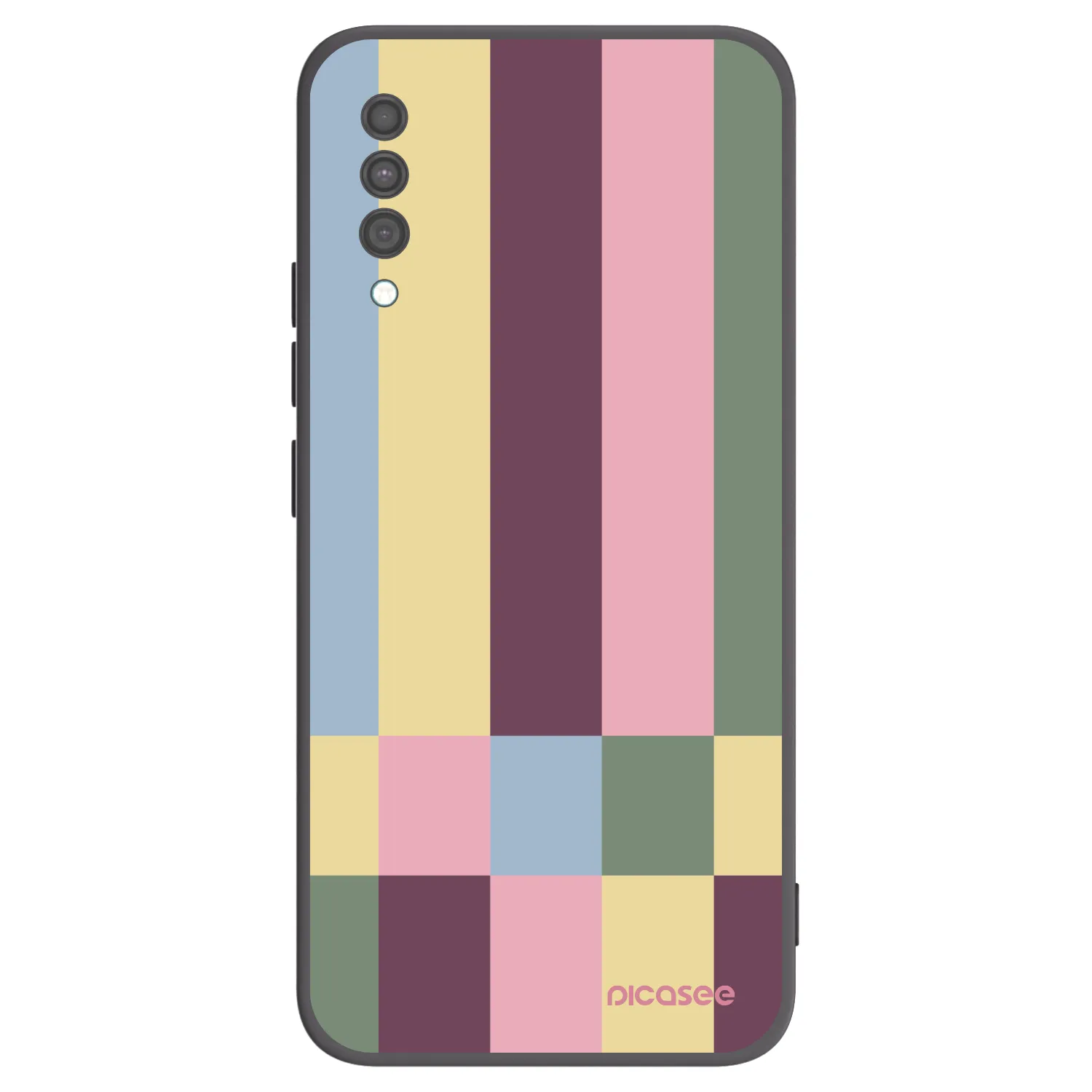 Picasee silikonowe czarne etui na Samsung Galaxy A30s A307F - Lobby tiles