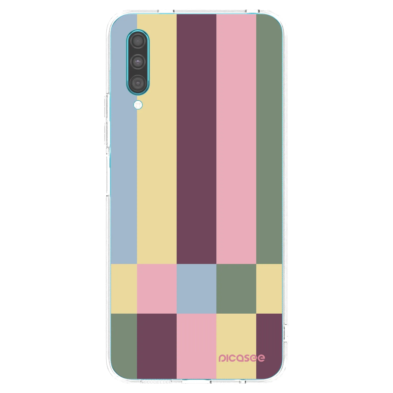 Picasee silikonowe przeźroczyste etui na Samsung Galaxy A30s A307F - Lobby tiles