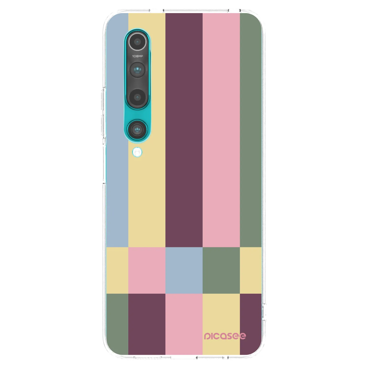 Picasee silikonowe przeźroczyste etui na Xiaomi Mi 10 - Lobby tiles