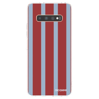 Picasee silikonowe przeźroczyste etui na Samsung Galaxy S10 Plus G975 - Lounge pass