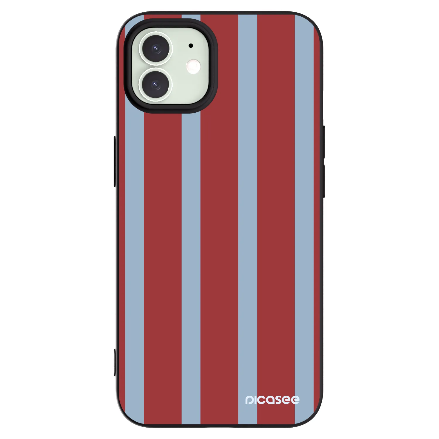 Picasee silikonowe czarne etui na Apple iPhone 12 - Lounge pass