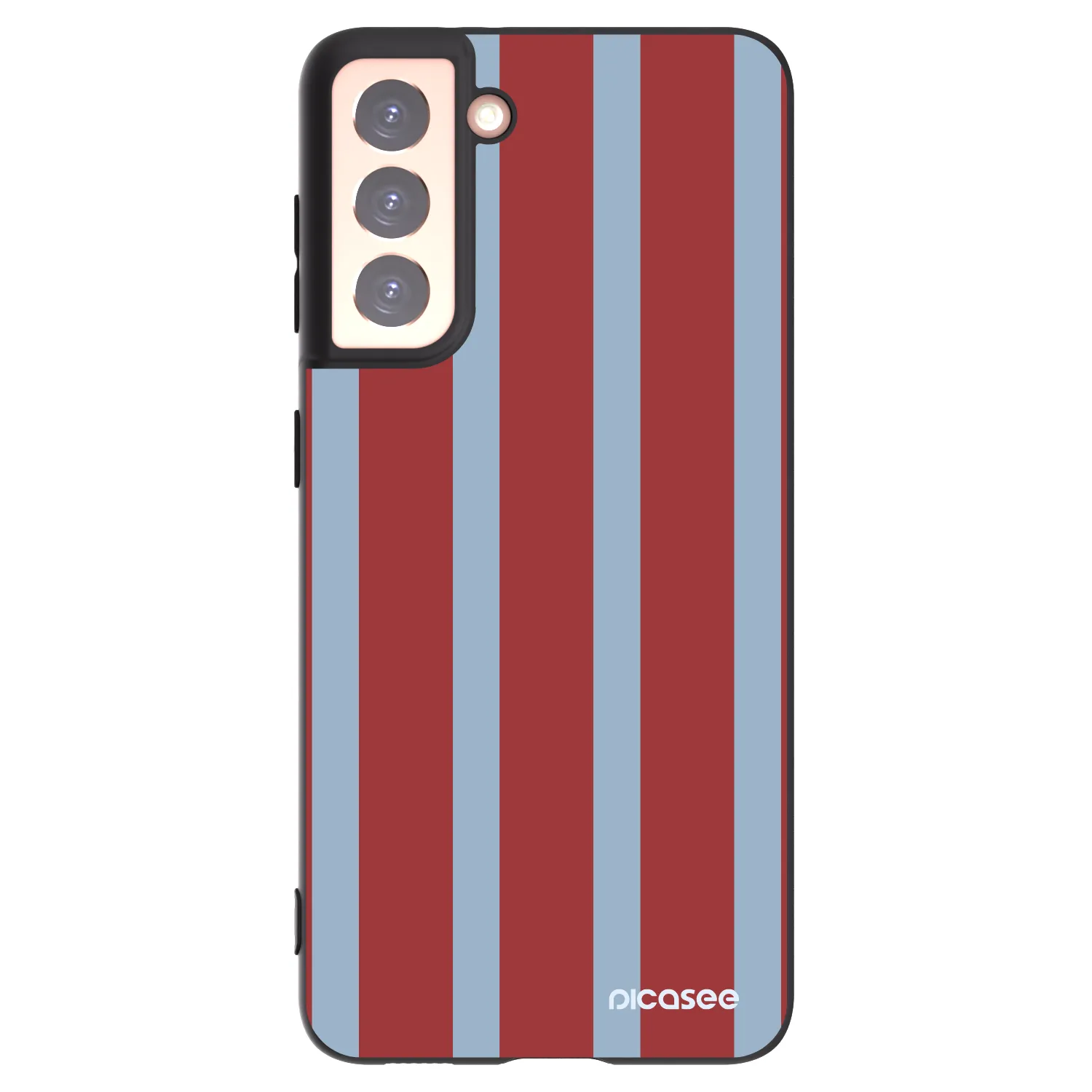 Picasee silikonowe czarne etui na Samsung Galaxy S21 5G G991B - Lounge pass