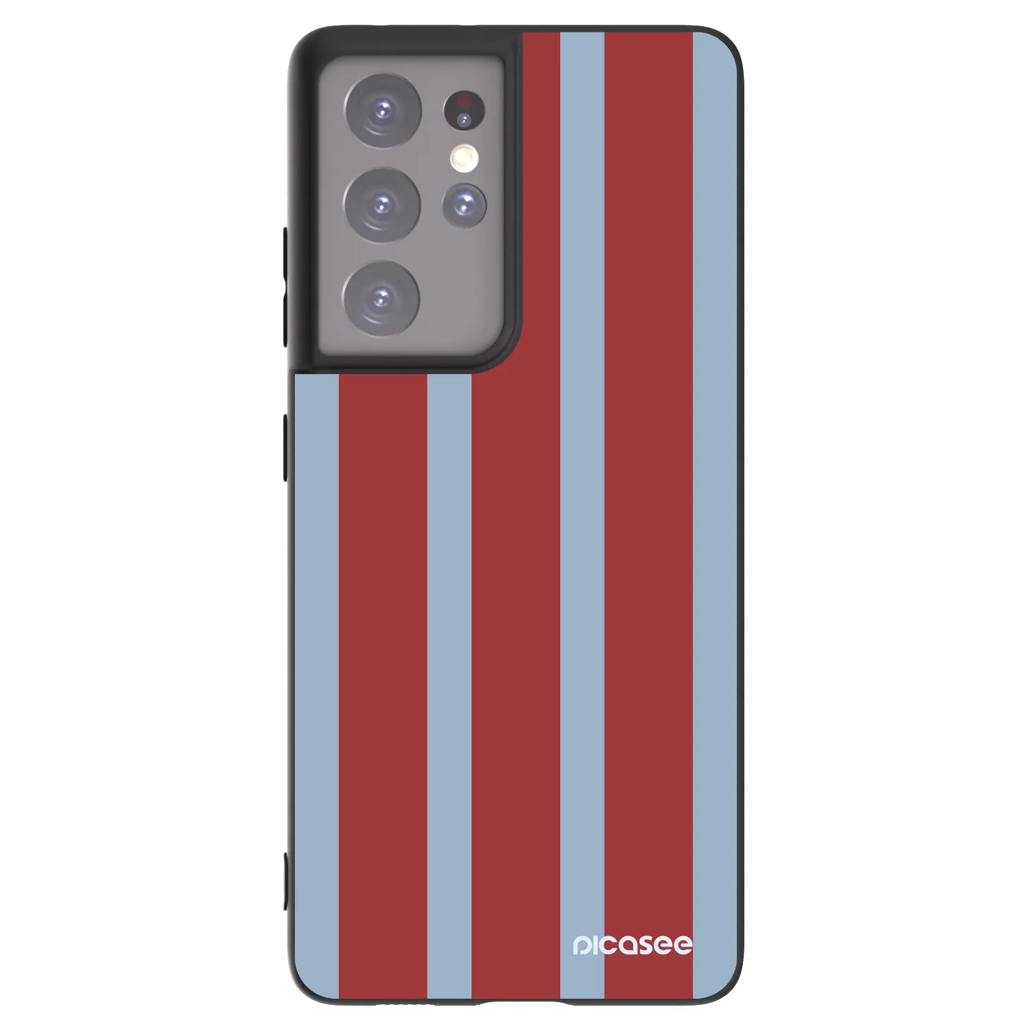 Picasee silikonowe czarne etui na Samsung Galaxy S21 Ultra 5G G998B - Lounge pass