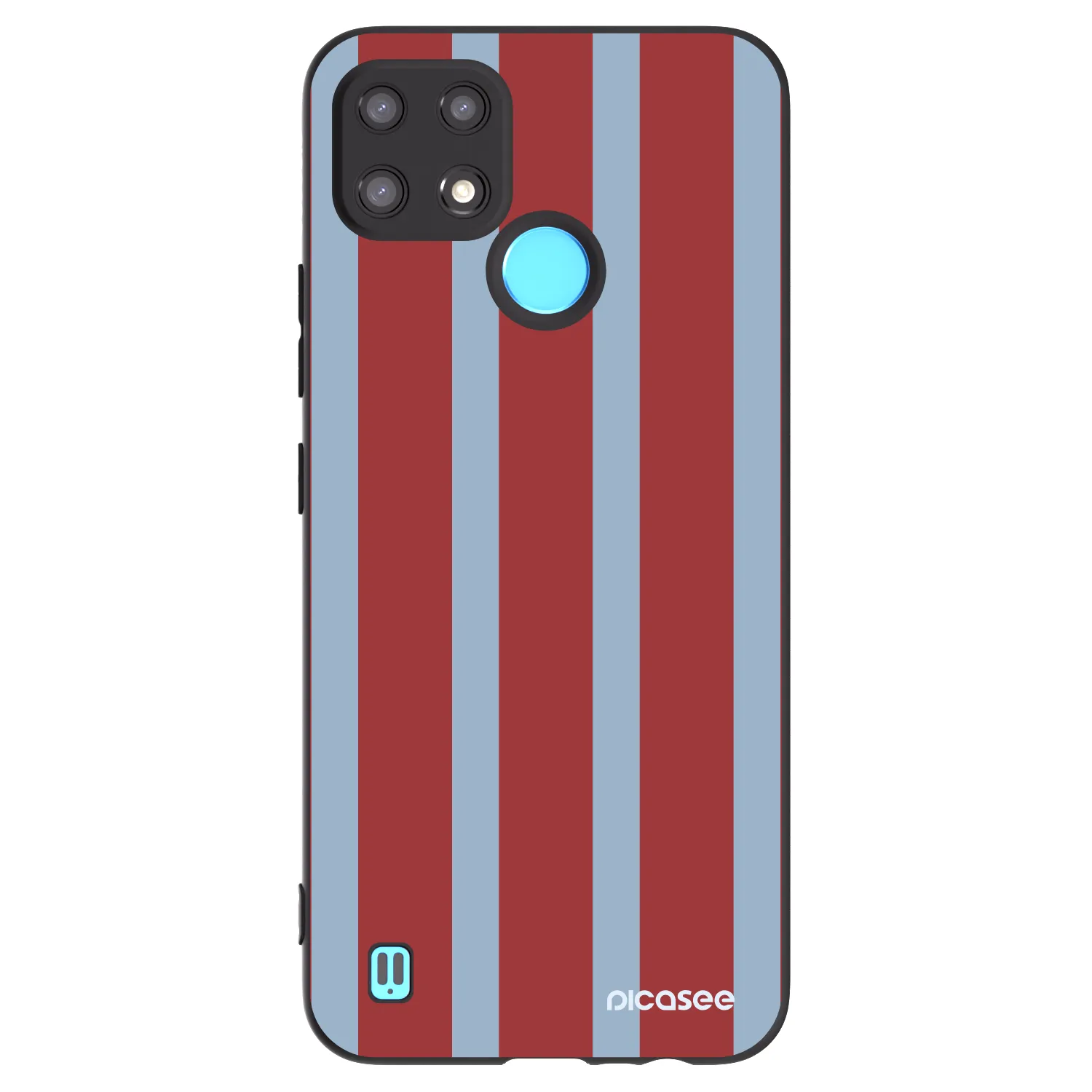 Picasee silikonowe czarne etui na Realme C21 - Lounge pass