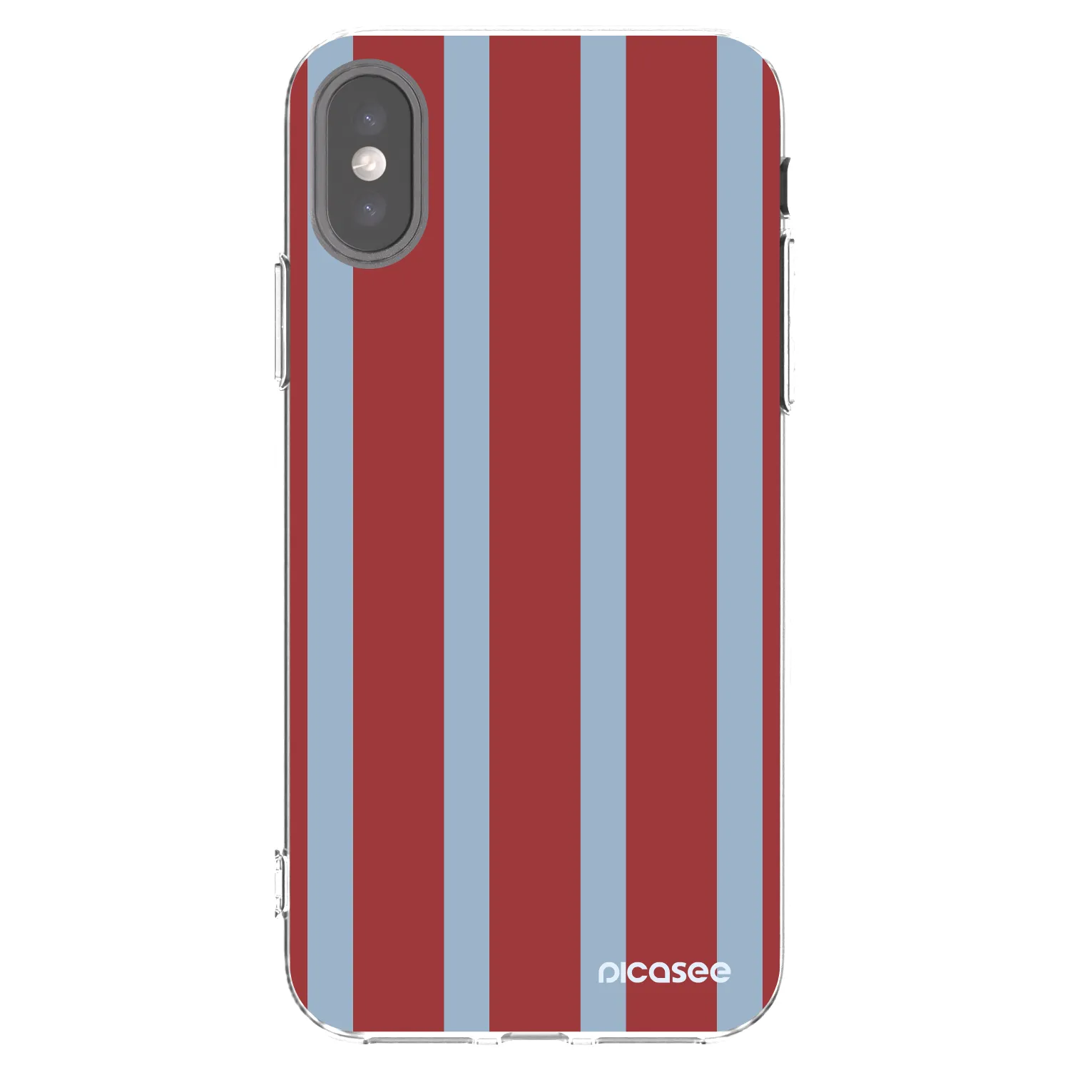Picasee silikonowe przeźroczyste etui na Apple iPhone X/XS - Lounge pass