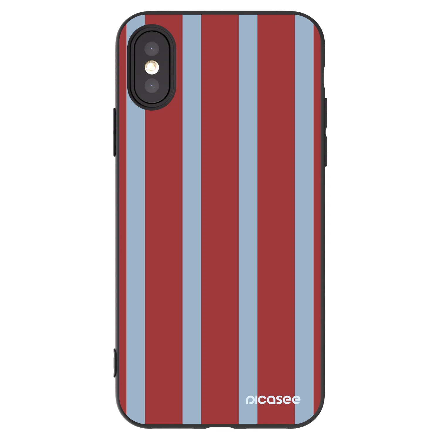 Picasee silikonowe czarne etui na Apple iPhone X/XS - Lounge pass
