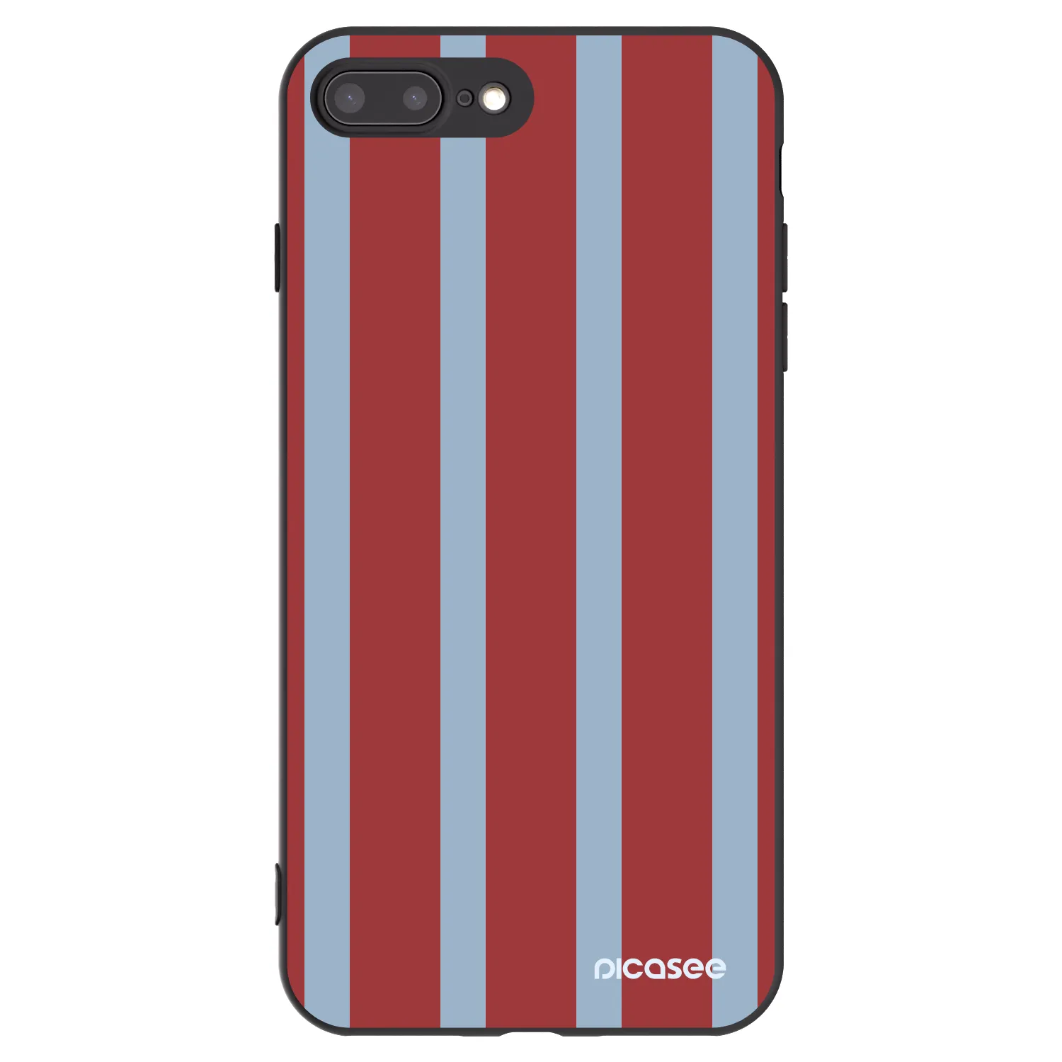 Picasee silikonowe czarne etui na Apple iPhone 8 Plus - Lounge pass